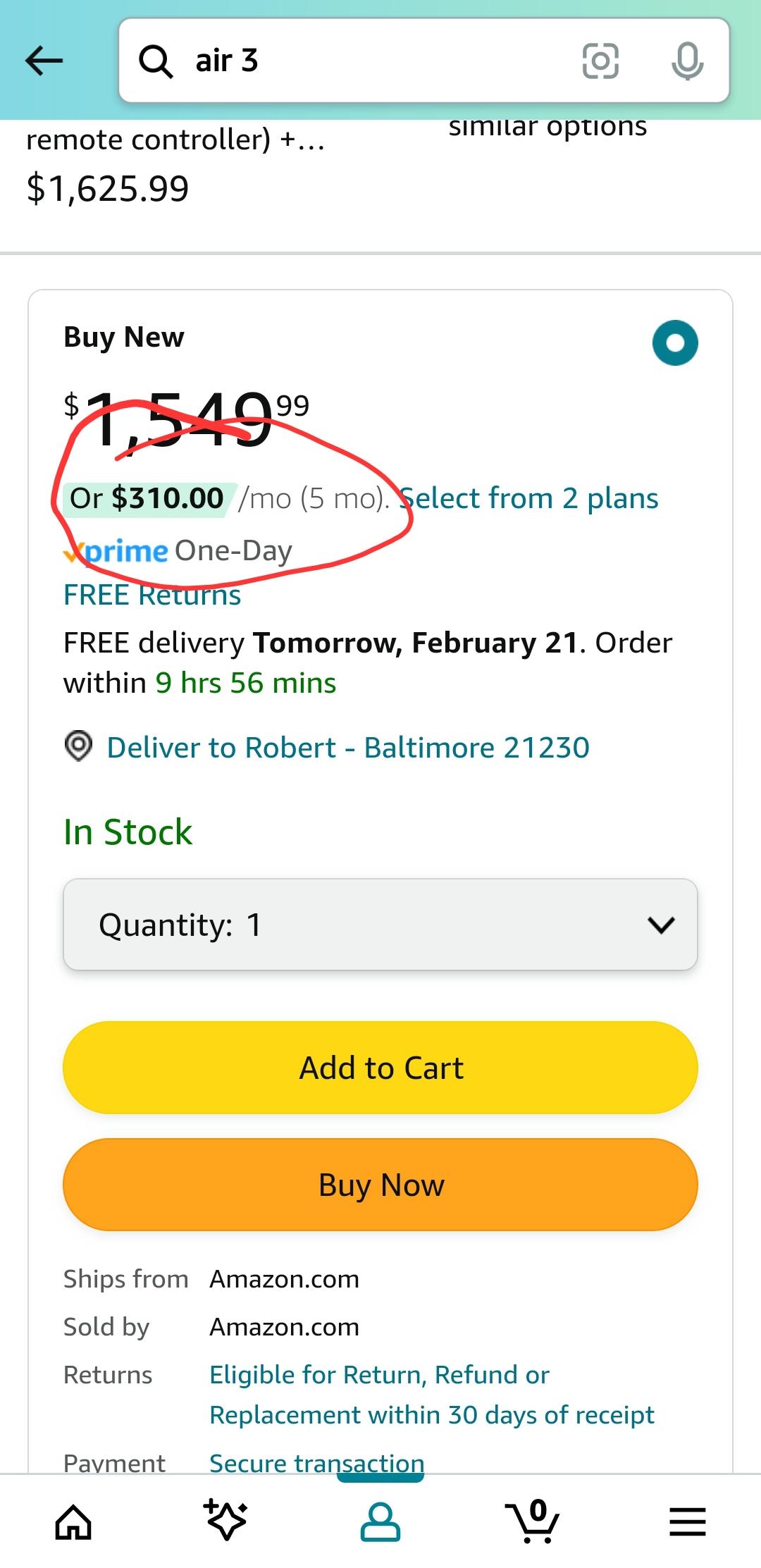 No interest Amazon monthly payment plan r/amazonprime