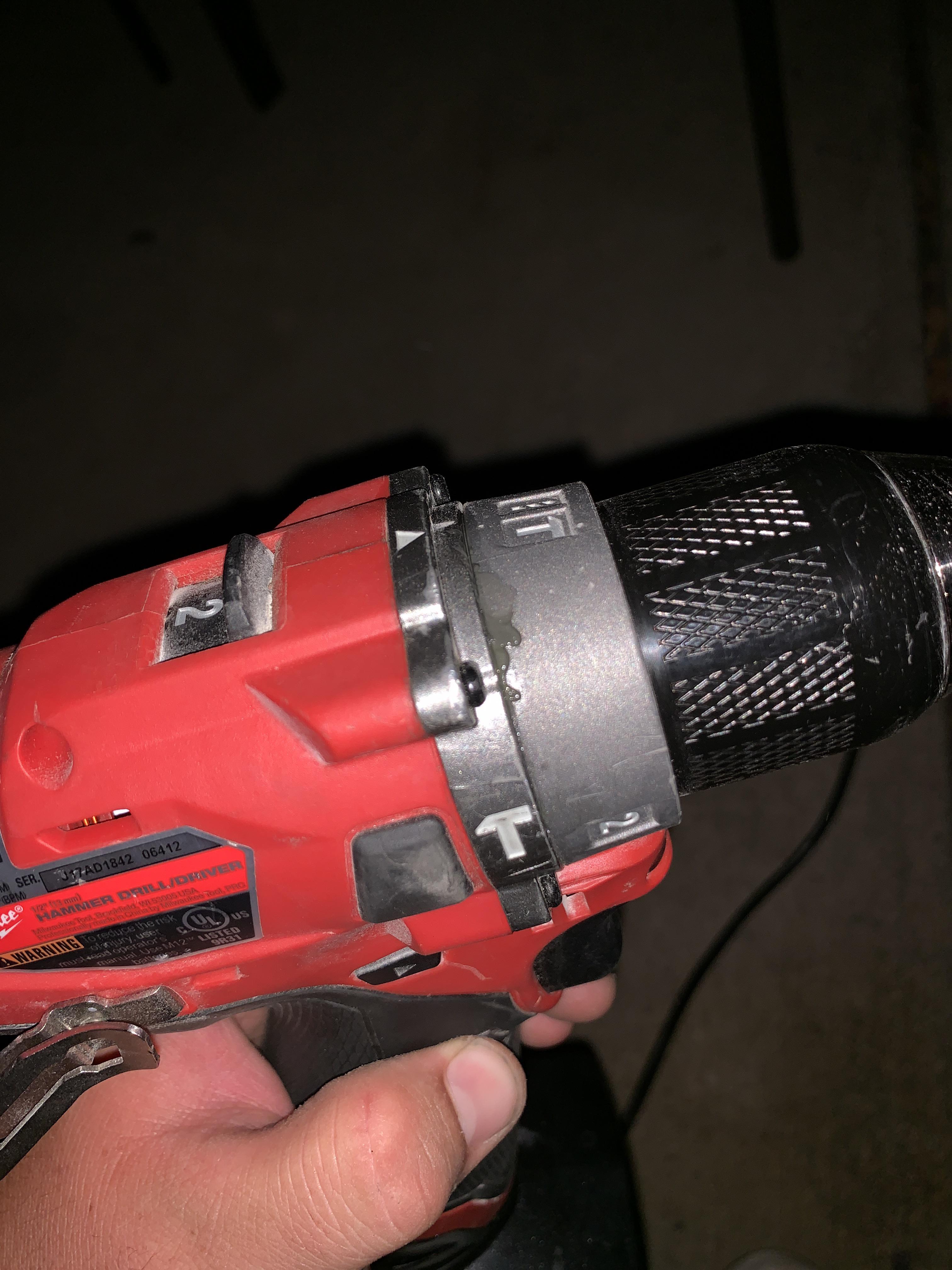 Was cement drilling with my m12 fuel hammer drill and it got hot as