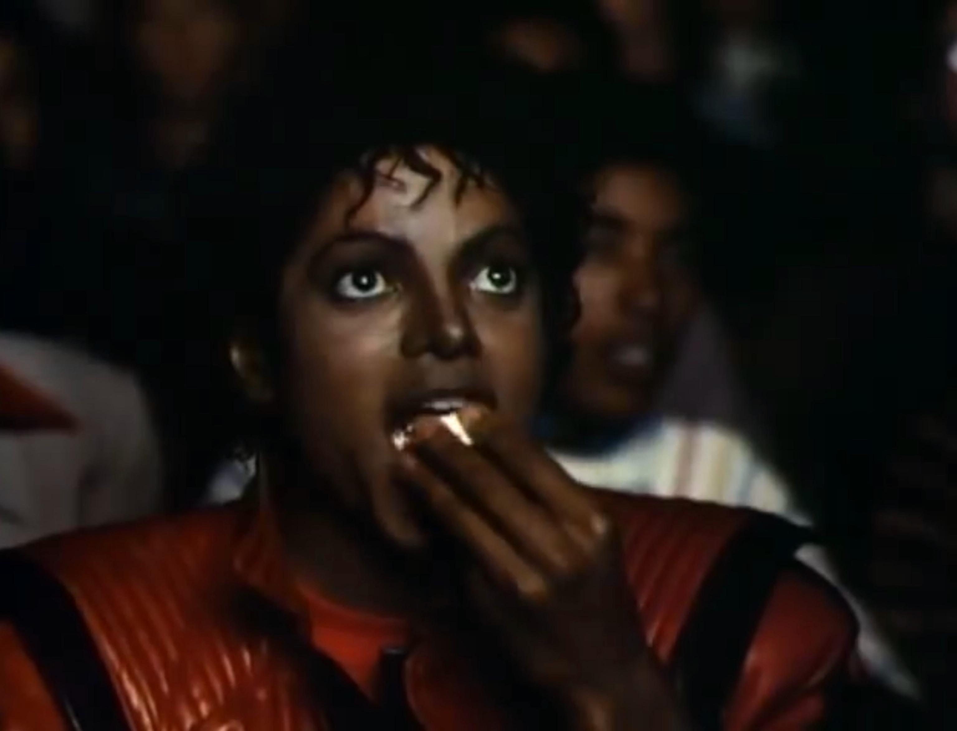Michael Jackson Eating Popcorn Meme Generator