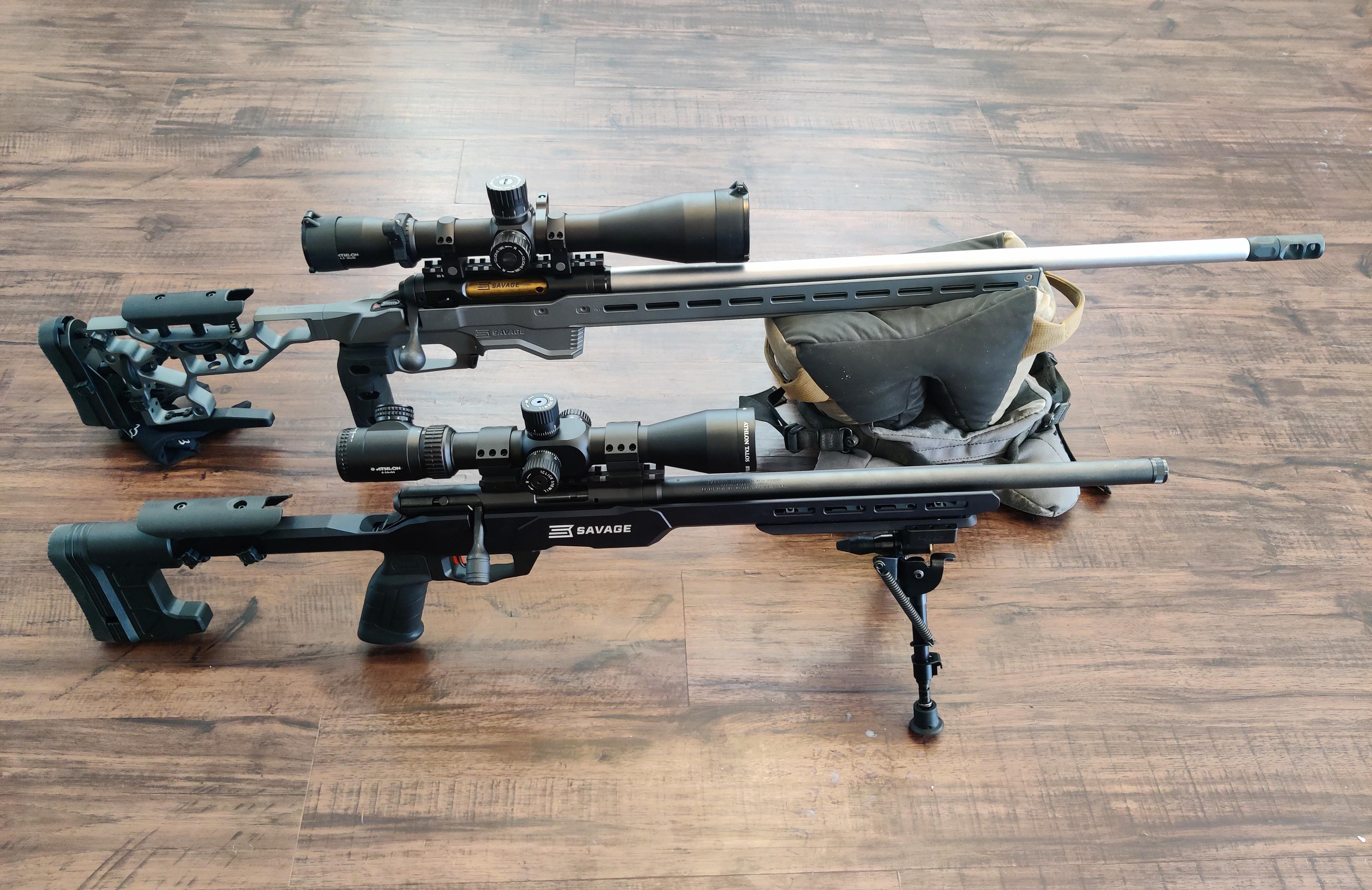Just a pair of savages in MDT chassis and Athlon scopes r/longrange