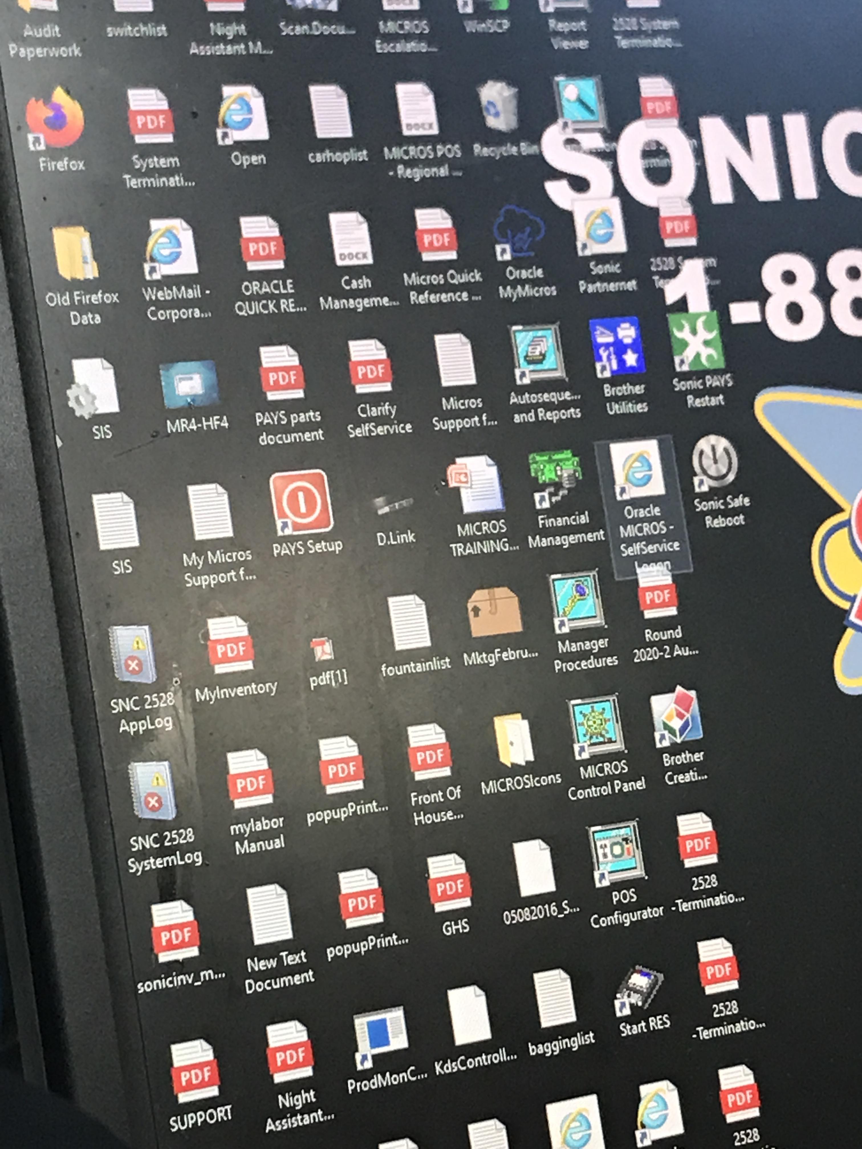 my boss refuses to let me organize the desktop icons, and won’t let