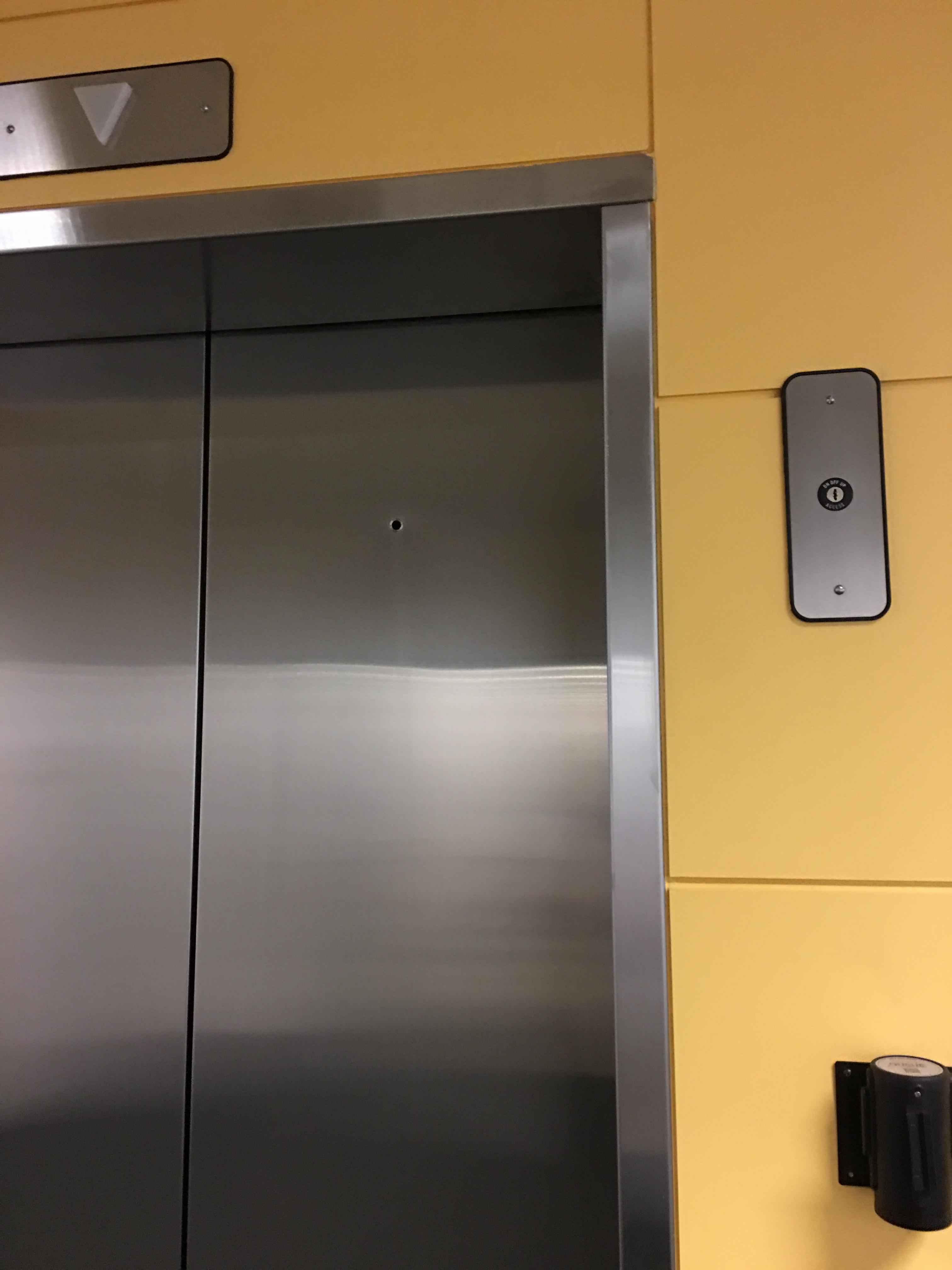 What is this thing hole on the elevator door? r/whatisthisthing