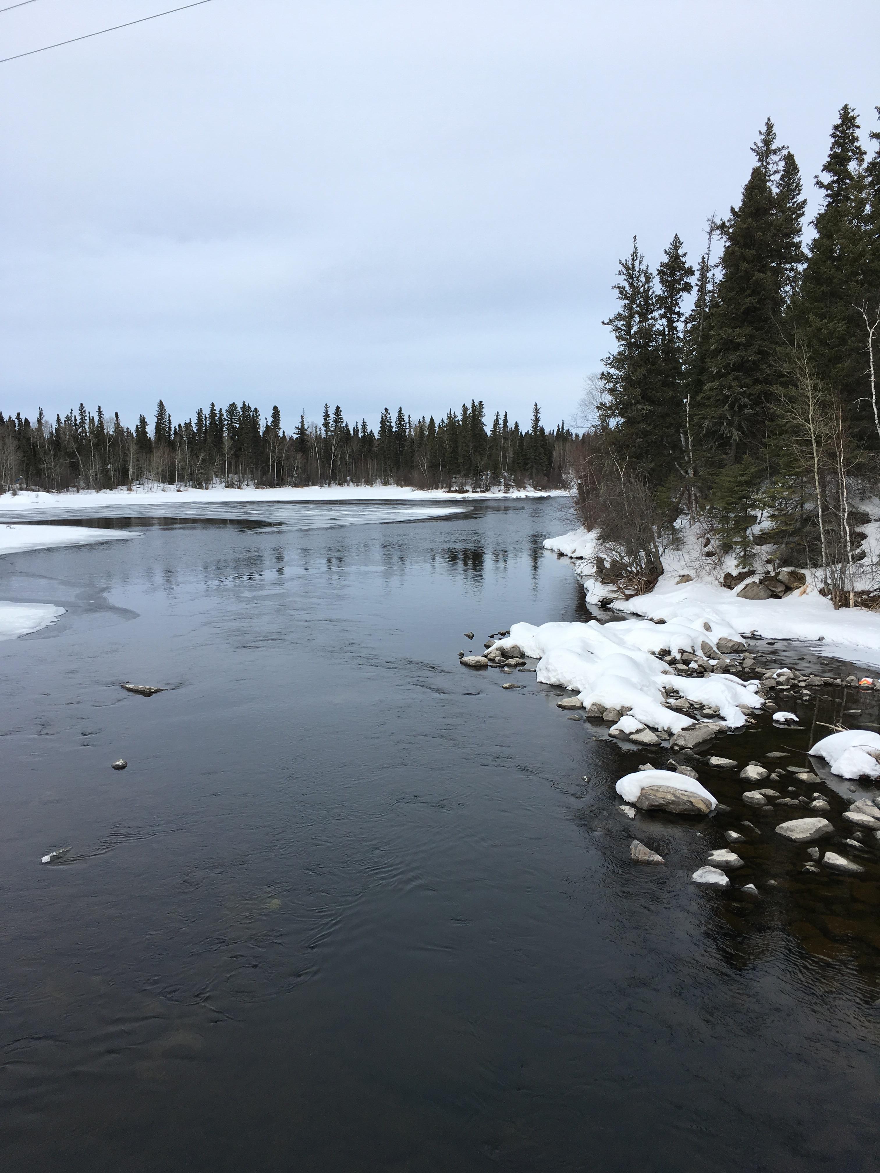 Been working up north.Beautiful day in Pelican narrows Sk r/saskatchewan