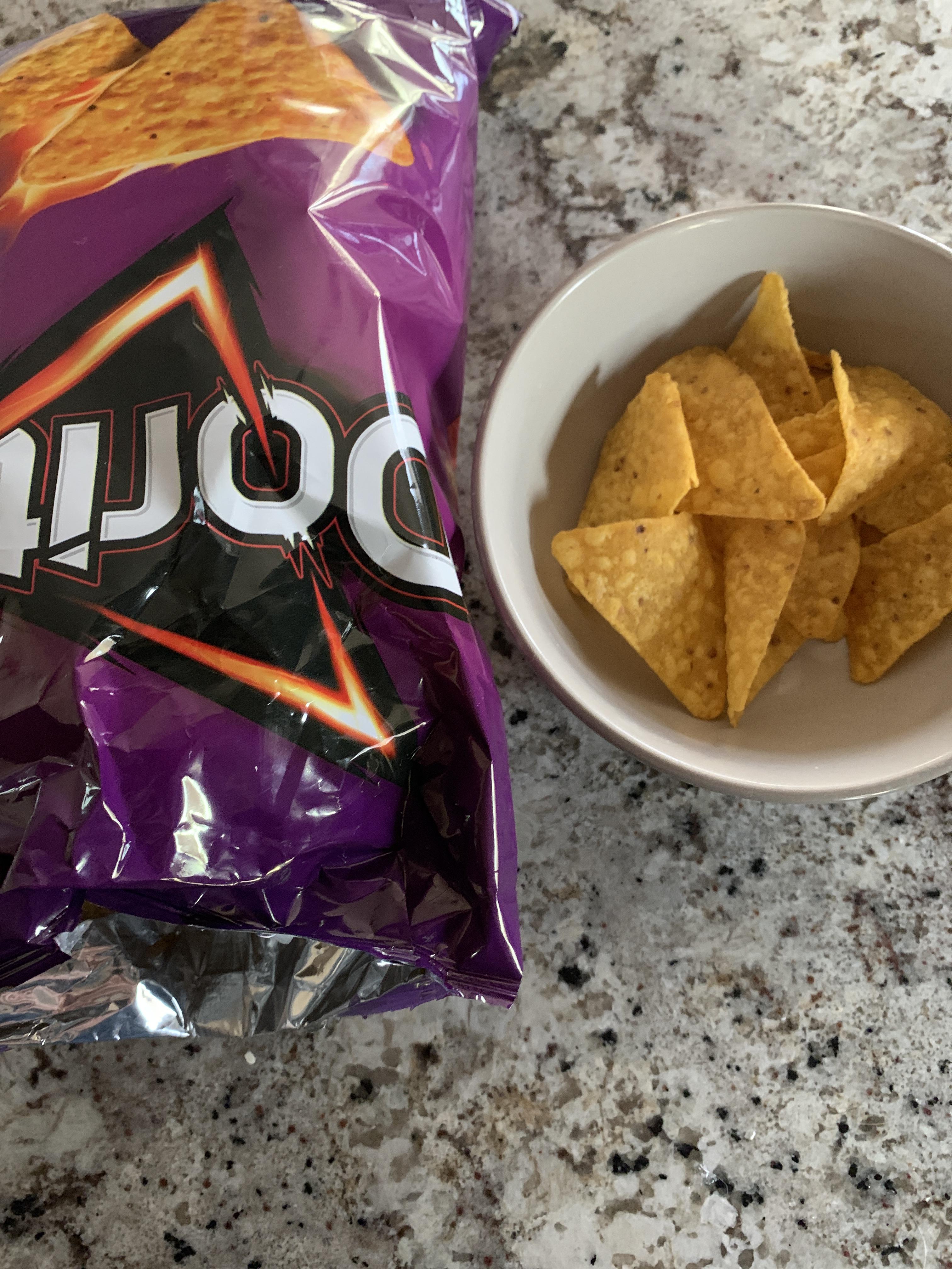 My spicy sweet chili Doritos came with 0 seasoning. Just plain tortilla