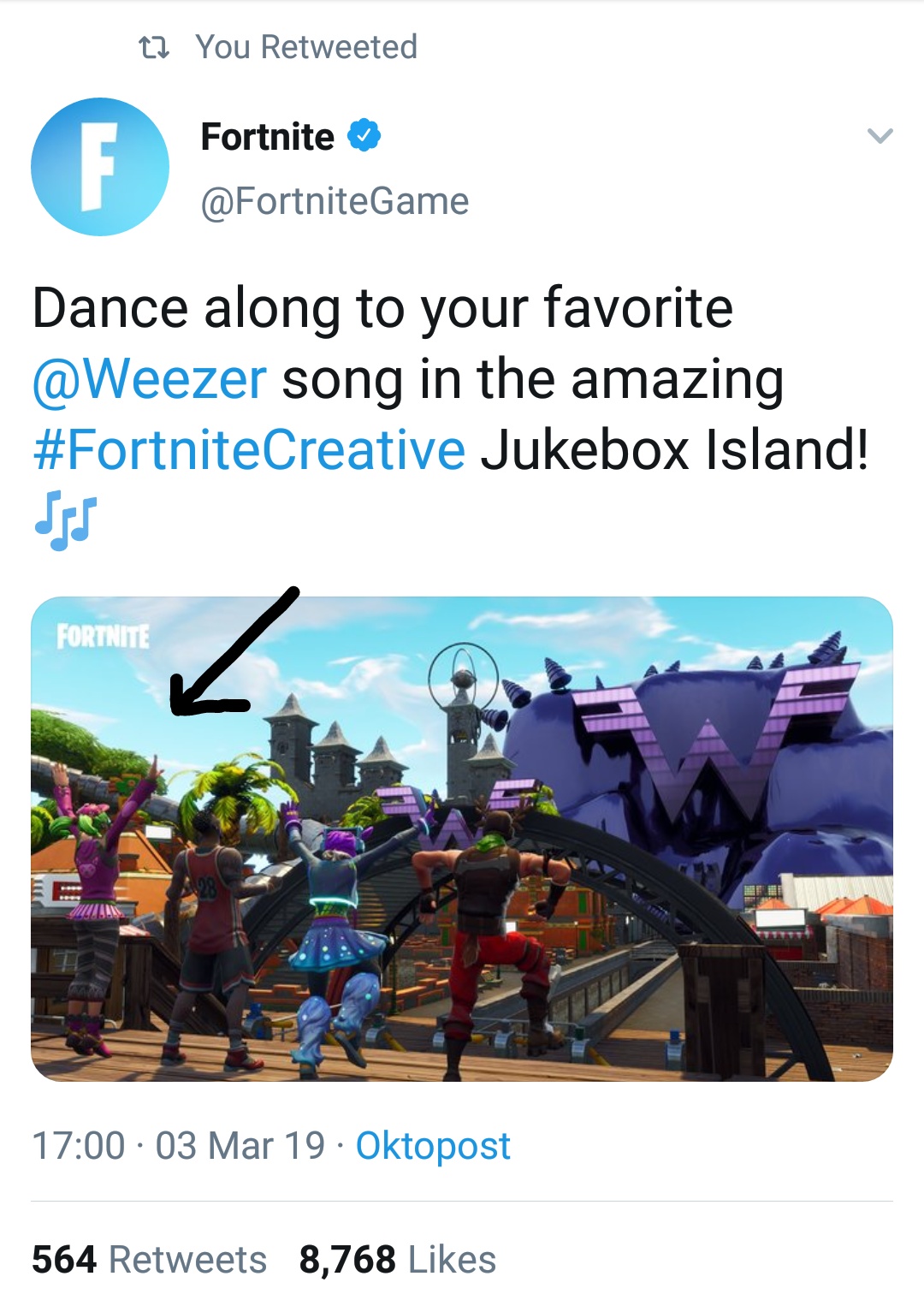 There's the removed from files Storm Salutation emote in one of Epic's