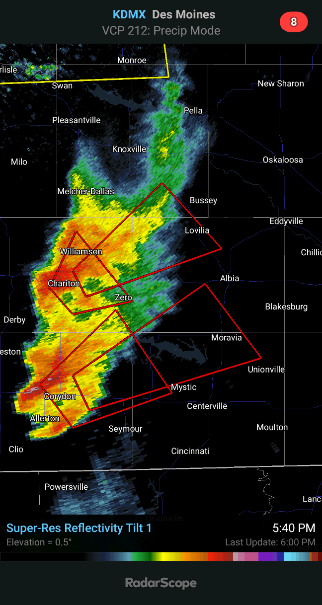 New PDS Tornado Warning including Lovilia IA, Marysville IA, Attica IA