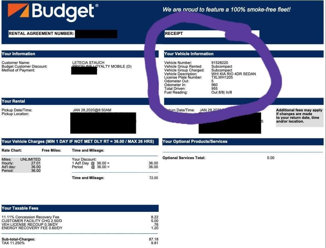 What was she doing with a budget truck? And why all those miles? r