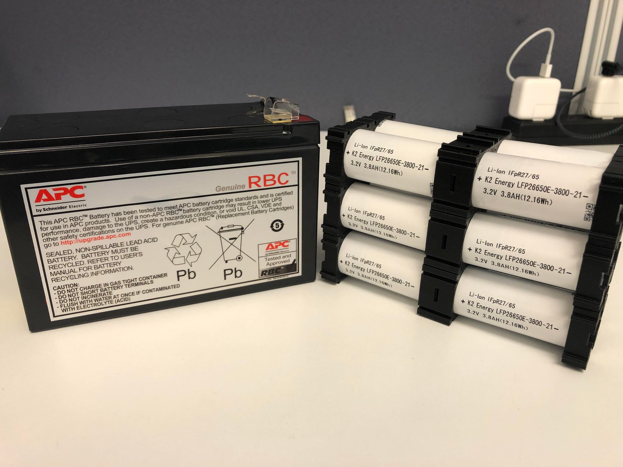 Lead Acid APC Battery Replacement Coming Along Nicely! r/18650masterrace