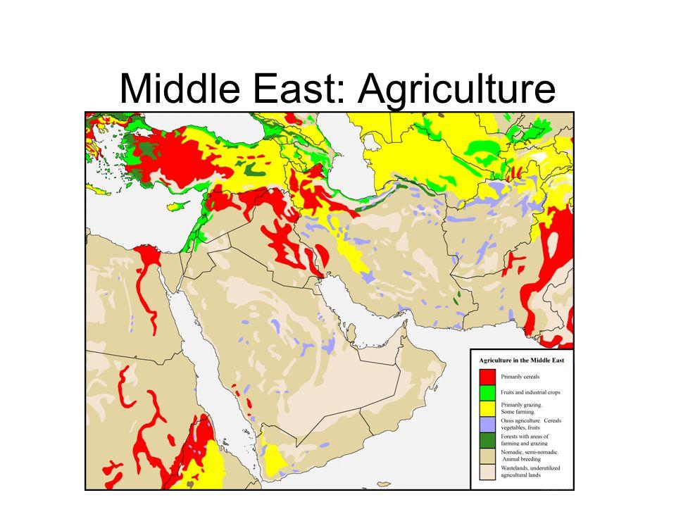 Agriculture in Middle East r/MapPorn