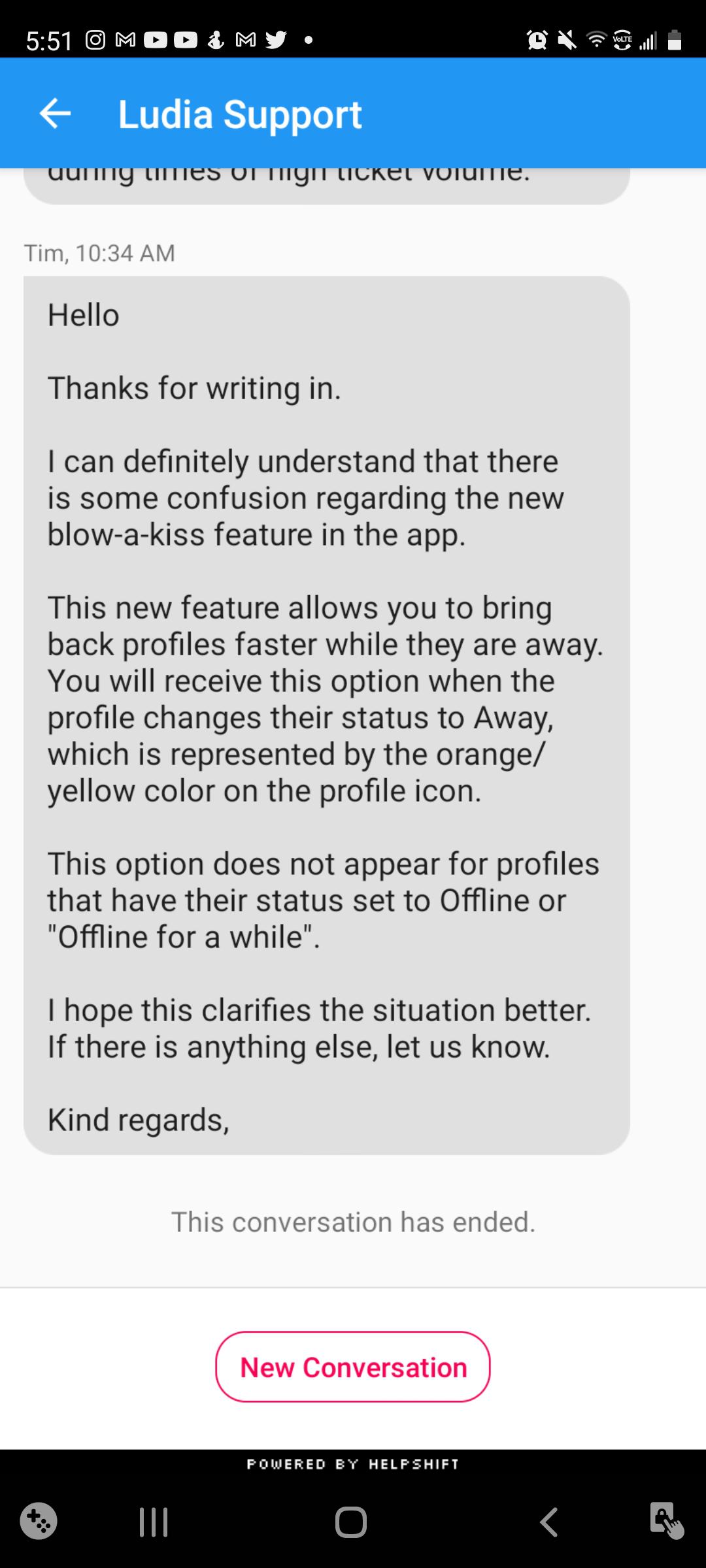 In reference to the Blow a Kiss feature. Reached out to Ludia and got