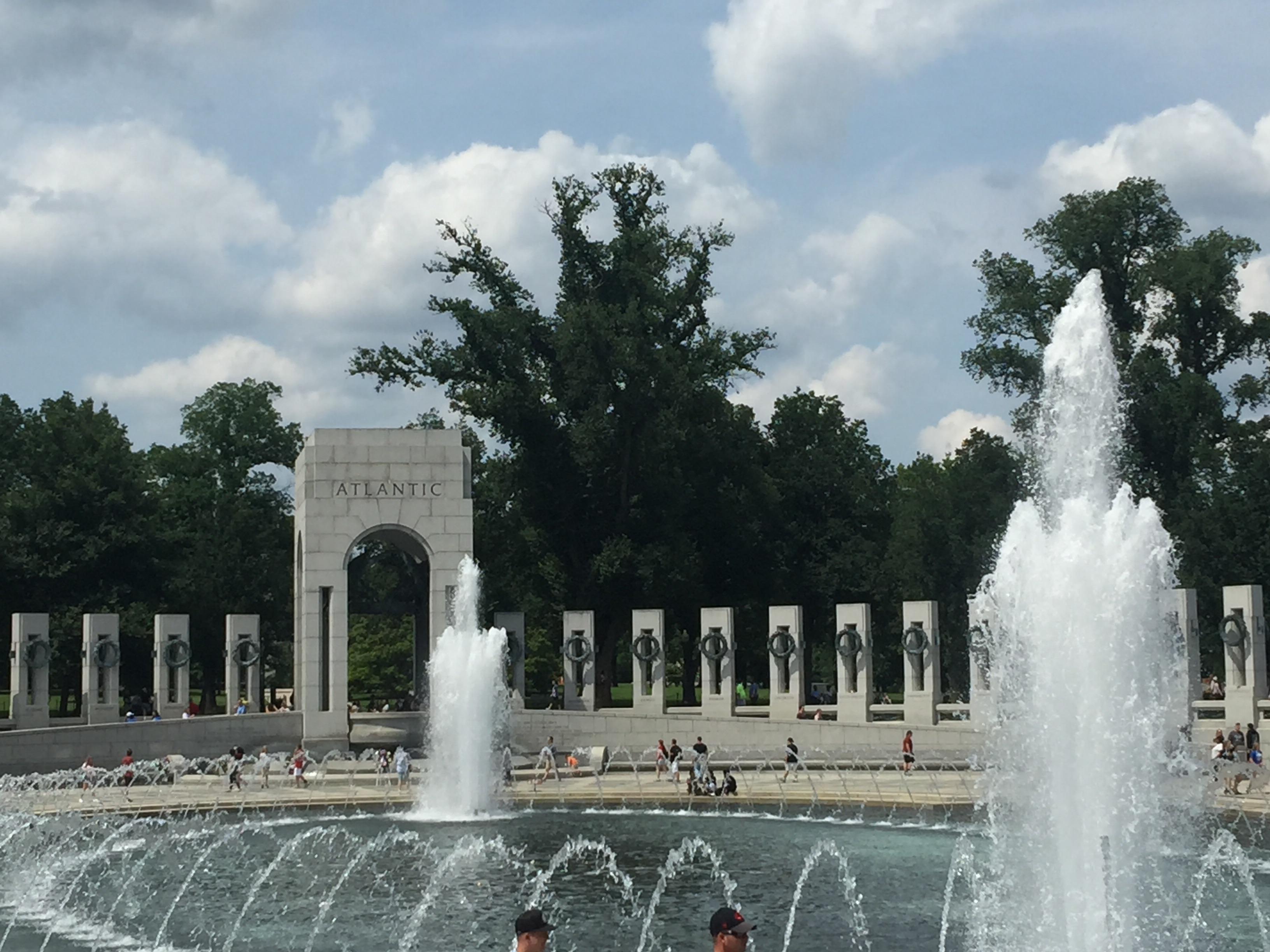 Took this photo of the World War Two memorial in Washington DC, I’m