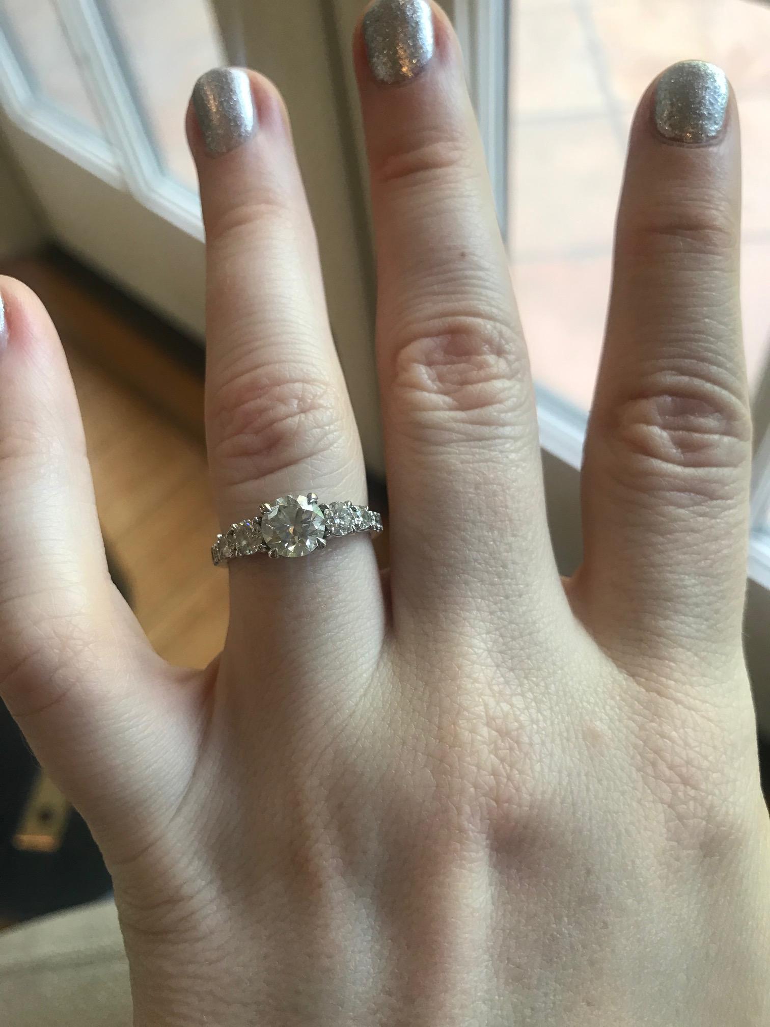 Advice please! Pave or plain white gold wedding ring to pair with this