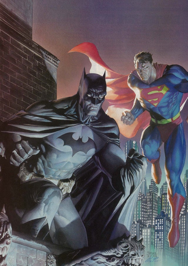 [Artwork] Batman & Superman penciled by Jim Lee and painted by Alex