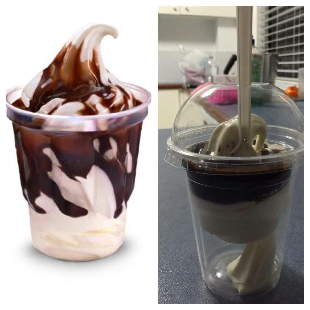 Hungry Jacks (Burger King) chocolate sundae now with 50 less calories