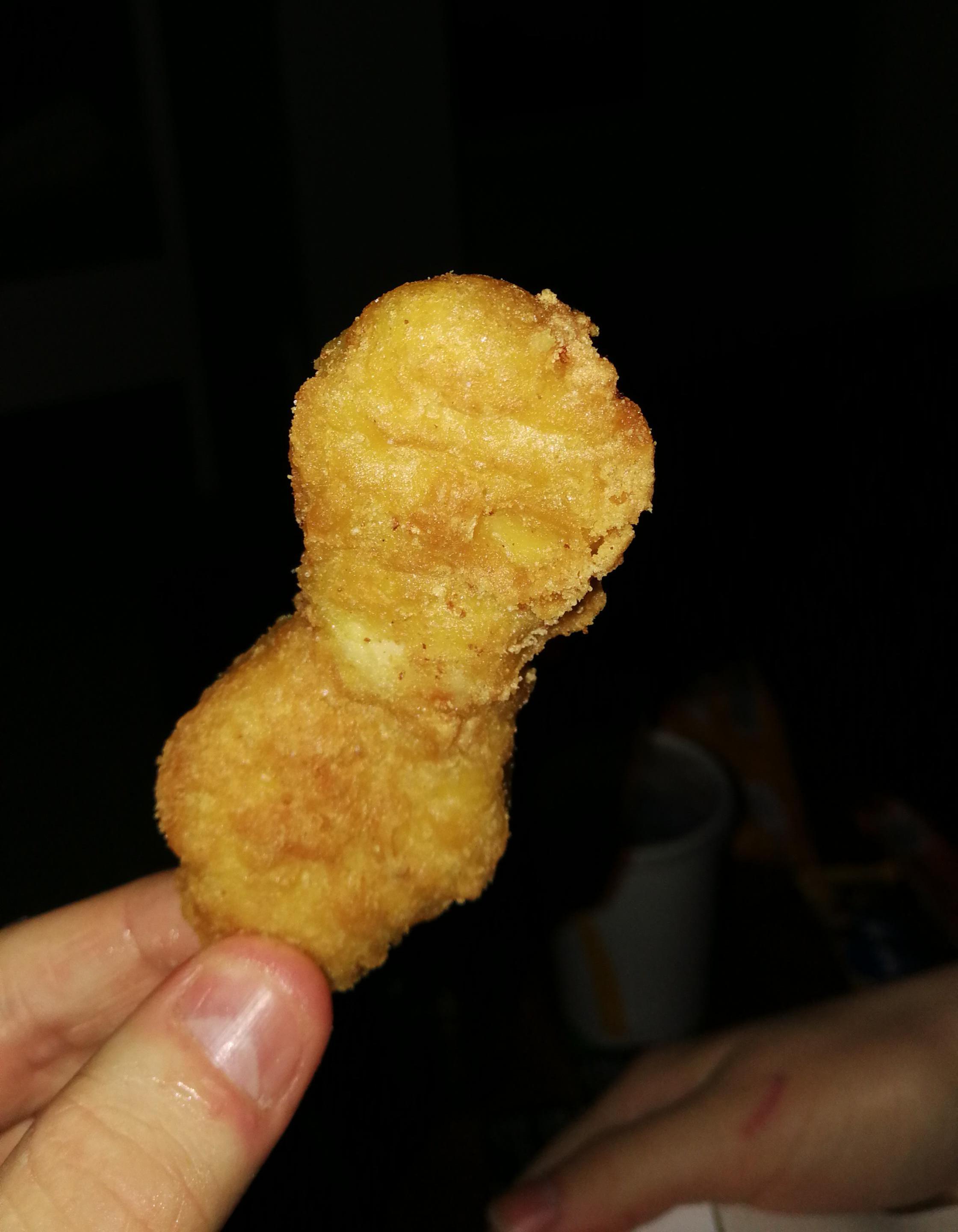 Double nugget (that my friend not_portal was eating) mildlyinteresting