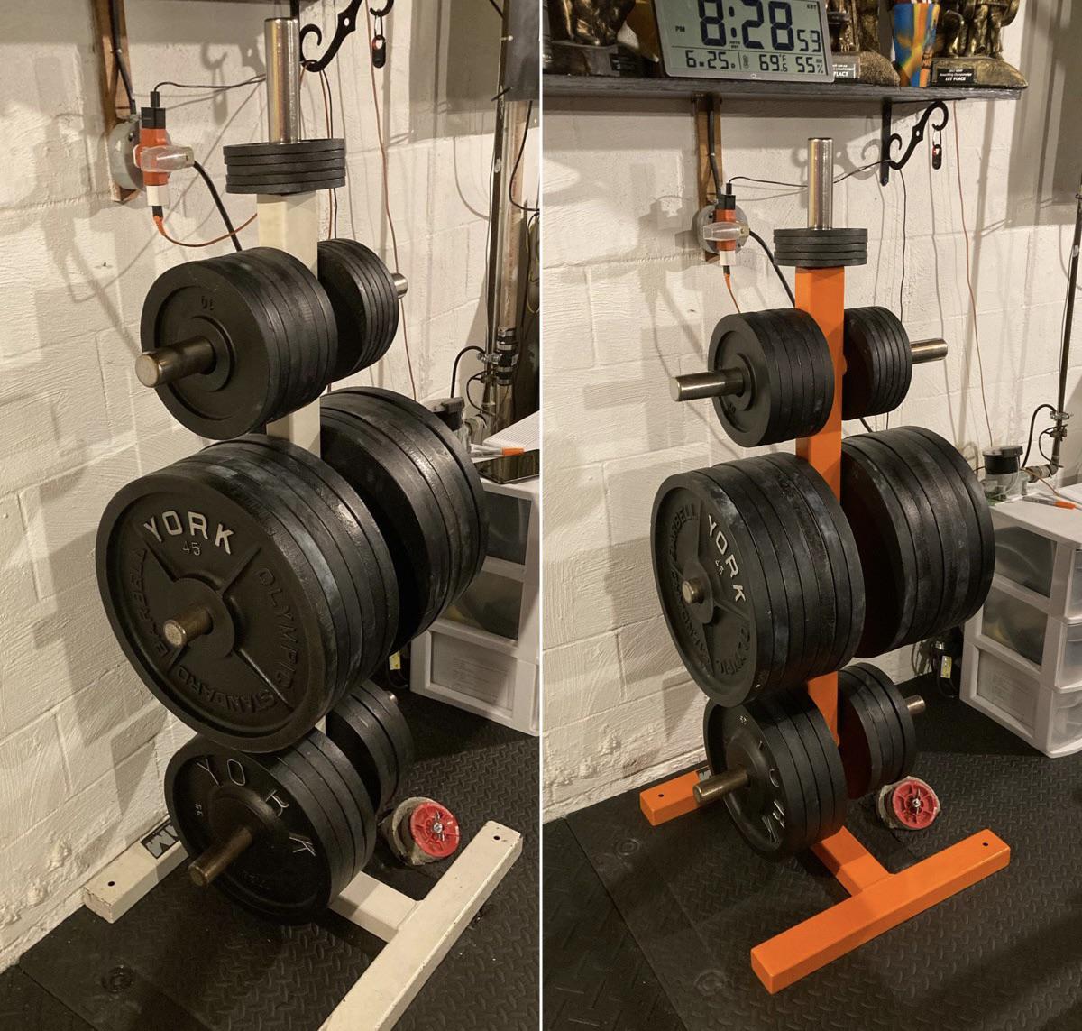 I really like this 7 post maxicam plate tree. TheNoWhineCellar r/homegym