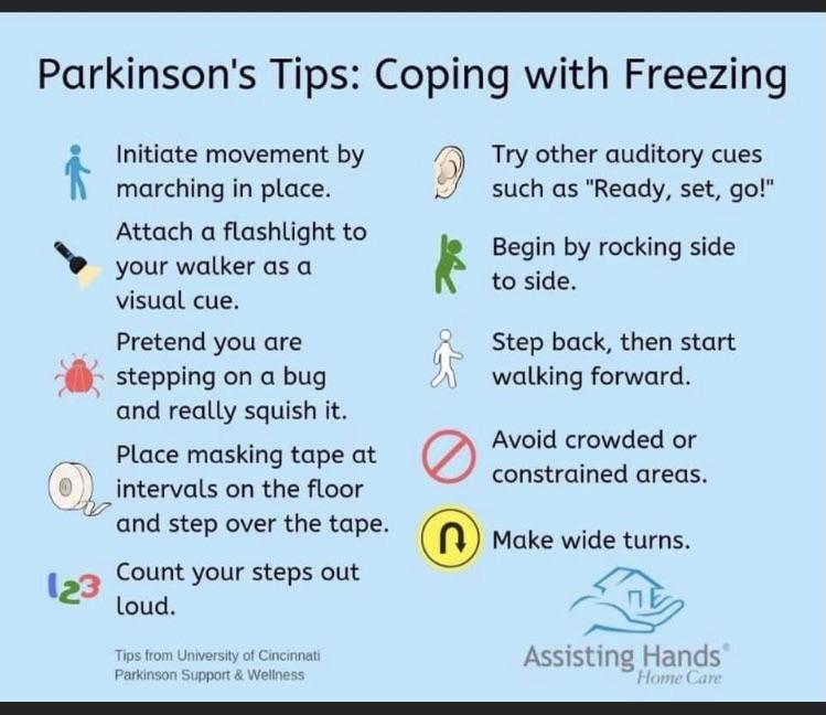 Parkinson’s tips coping with freezing r/youngparkinson
