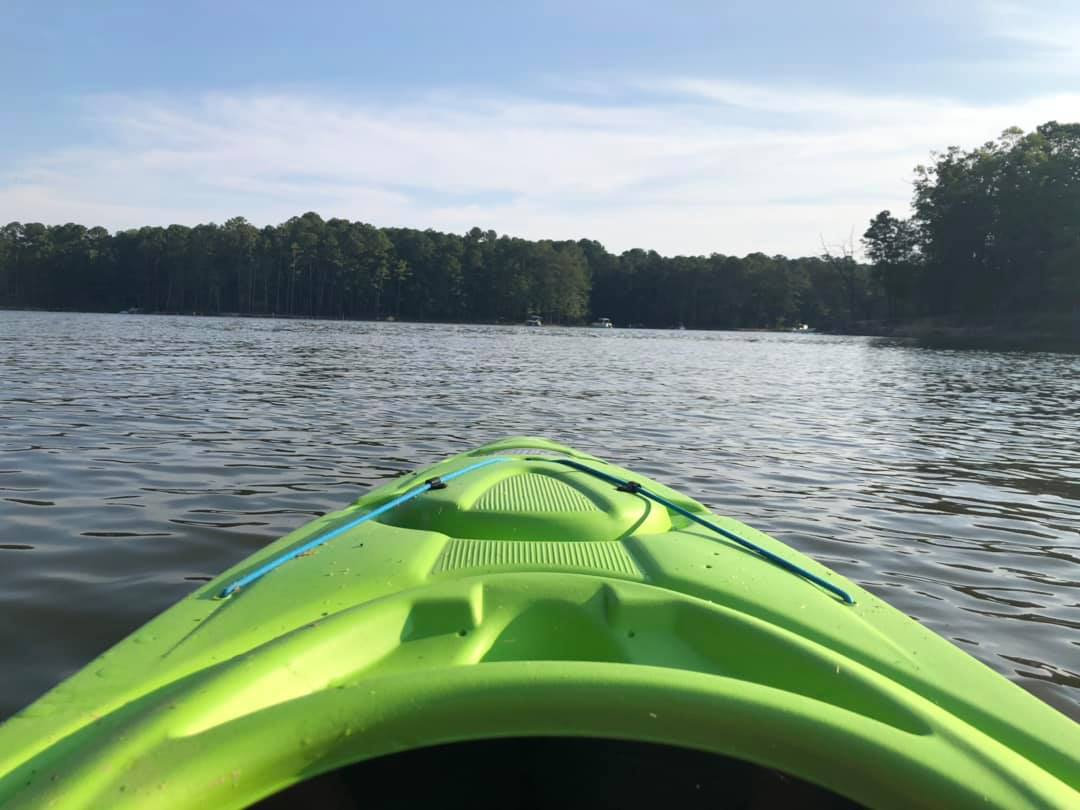 First time kayaking on Jordan Lake. Went camping/kayaking this weekend
