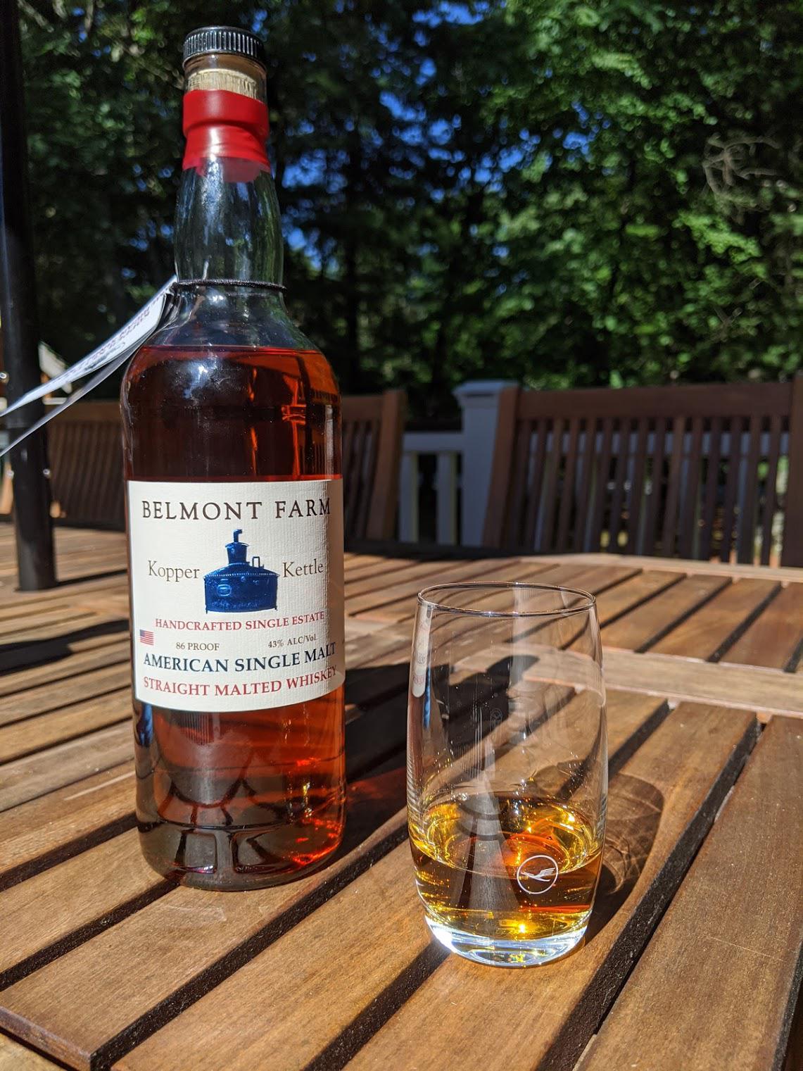 Belmont Farm Kopper Kettle American Single Malt Straight Malted Whiskey