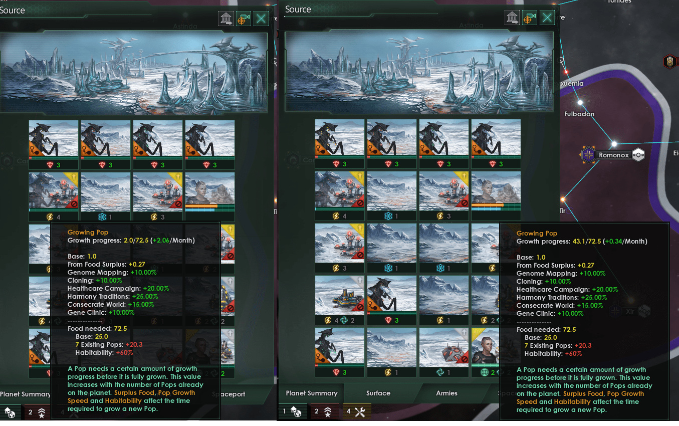 Asymmetrical Pop Growth r/Stellaris