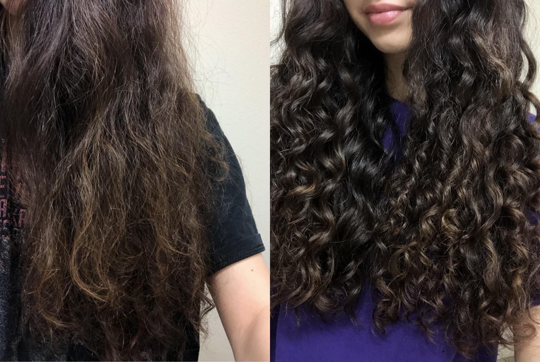 Day 5 hair vs freshly washed hair! r/curlyhair