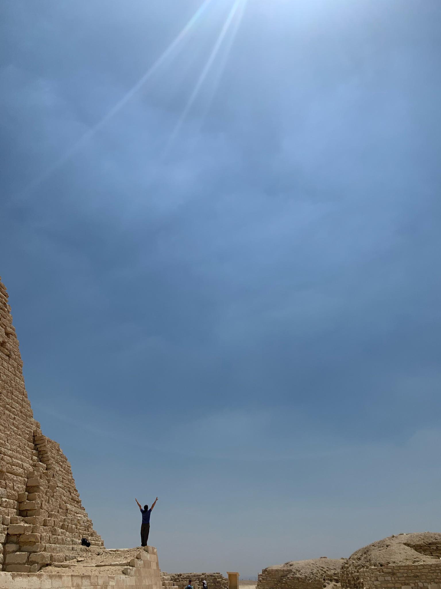 Visiting Egypt, had to do it r/praisethesun