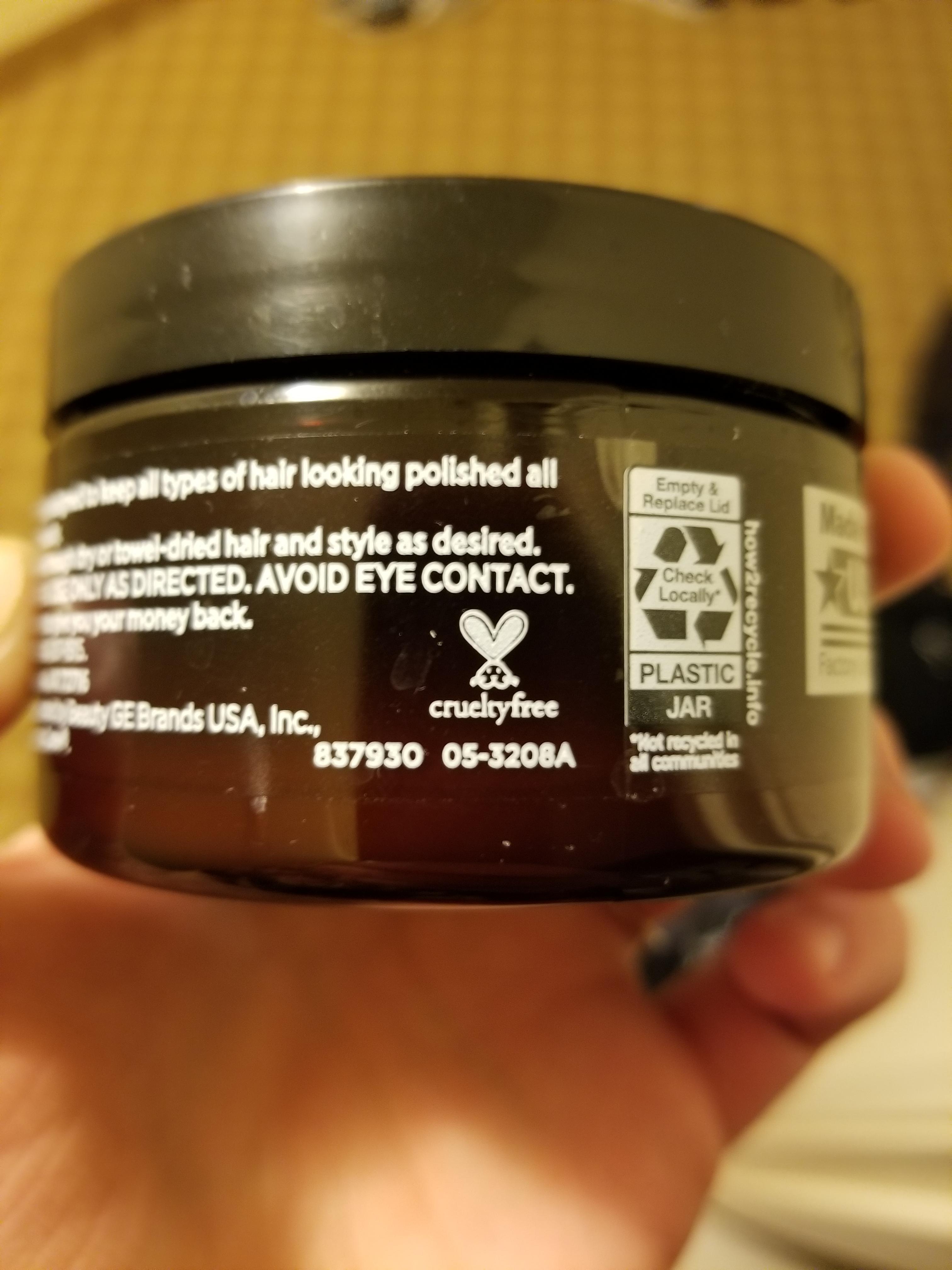 Found this on the packaging for a hair cream by Walmart's Equate brand