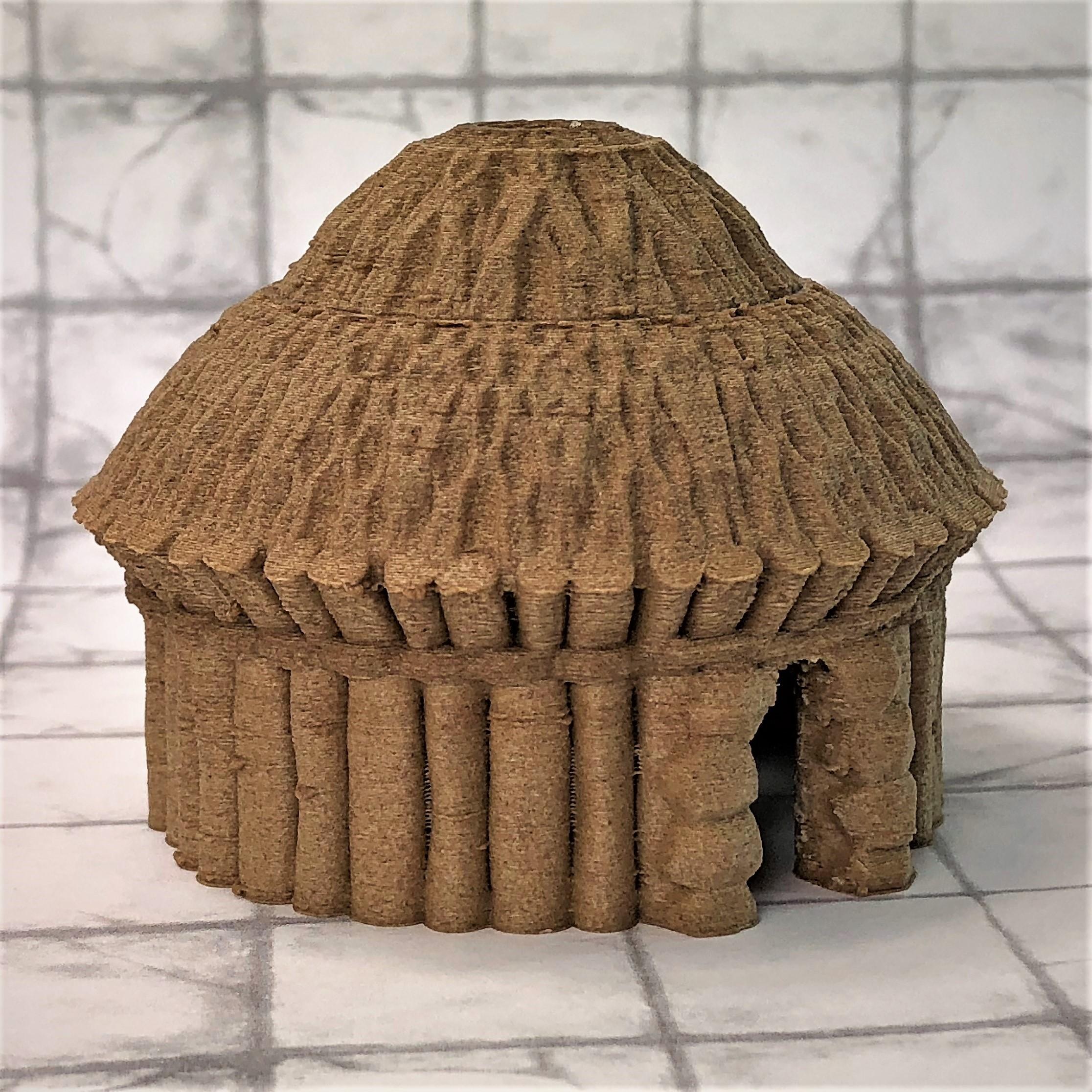 [OC]Goblin Hut Printed in Wood Composite DnD