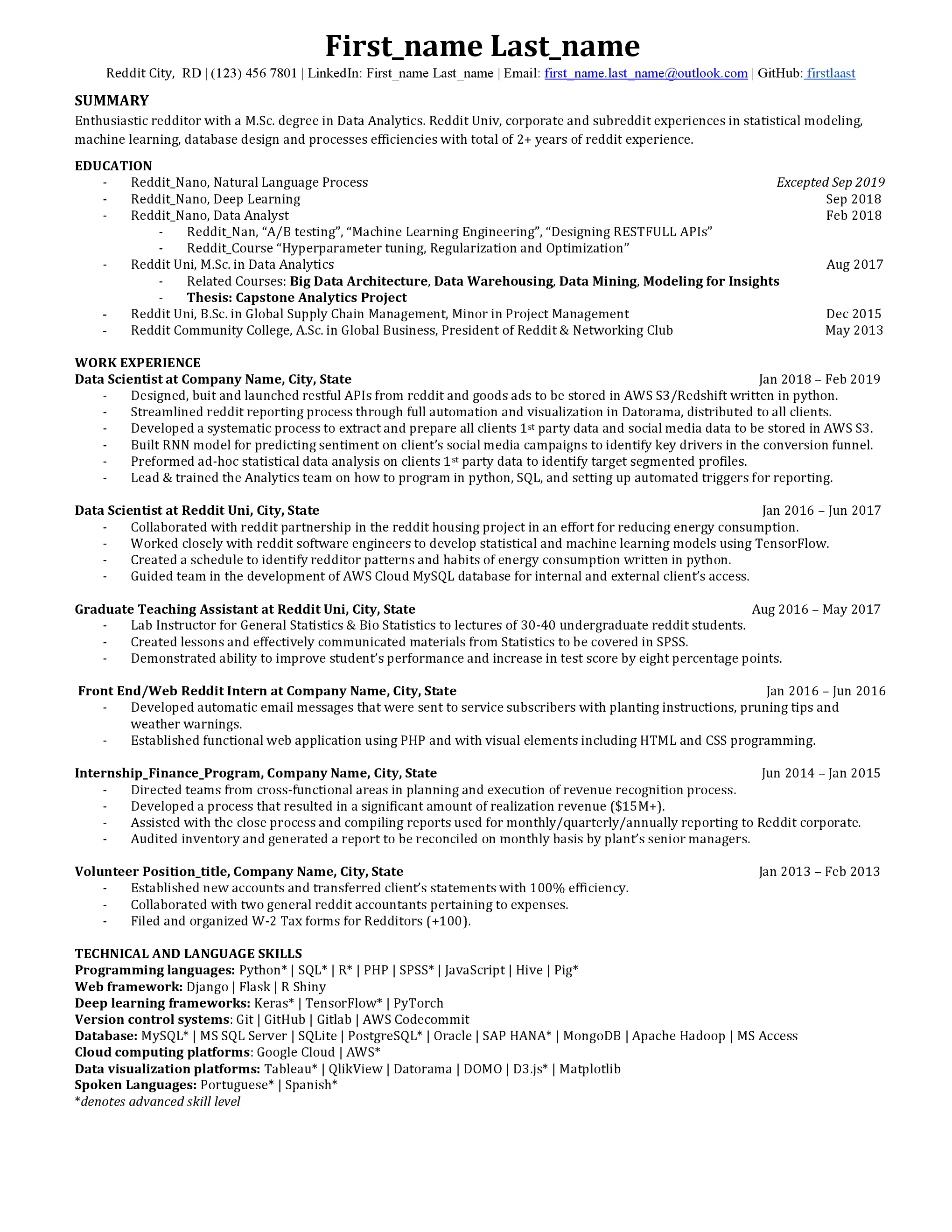 Data Scientist Laid off from his 1st job, In need of