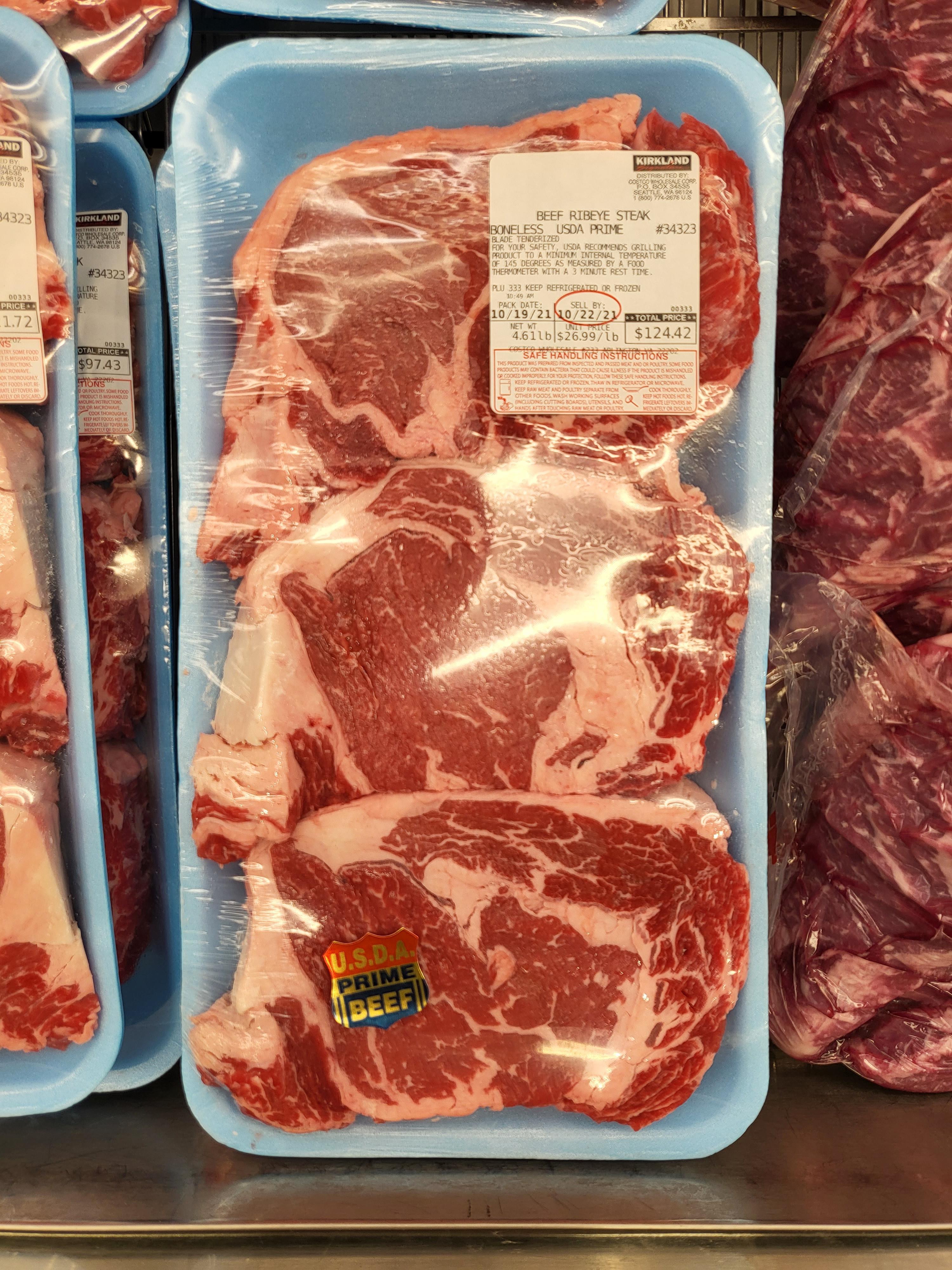 26.99/lb ribeye at Arlington, VA r/Costco