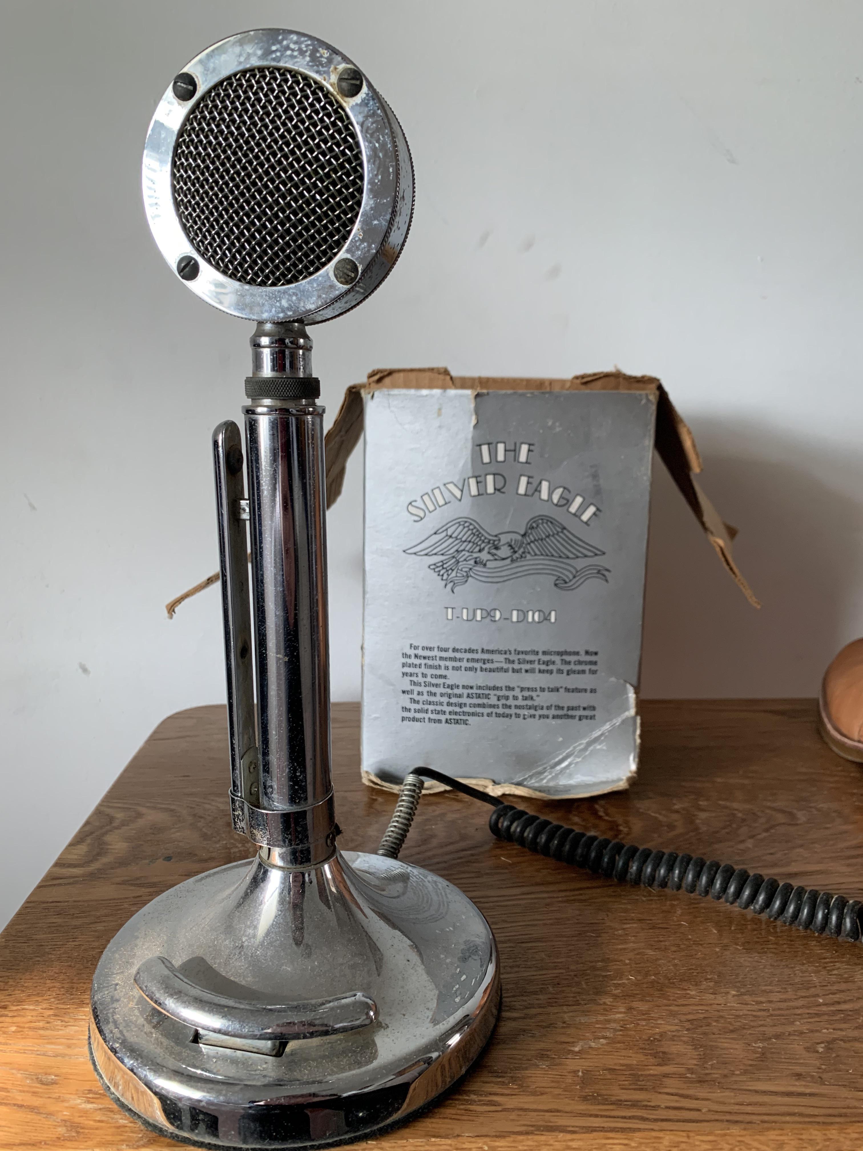 Grandfather’s Astatic Microphone : r/Antiques