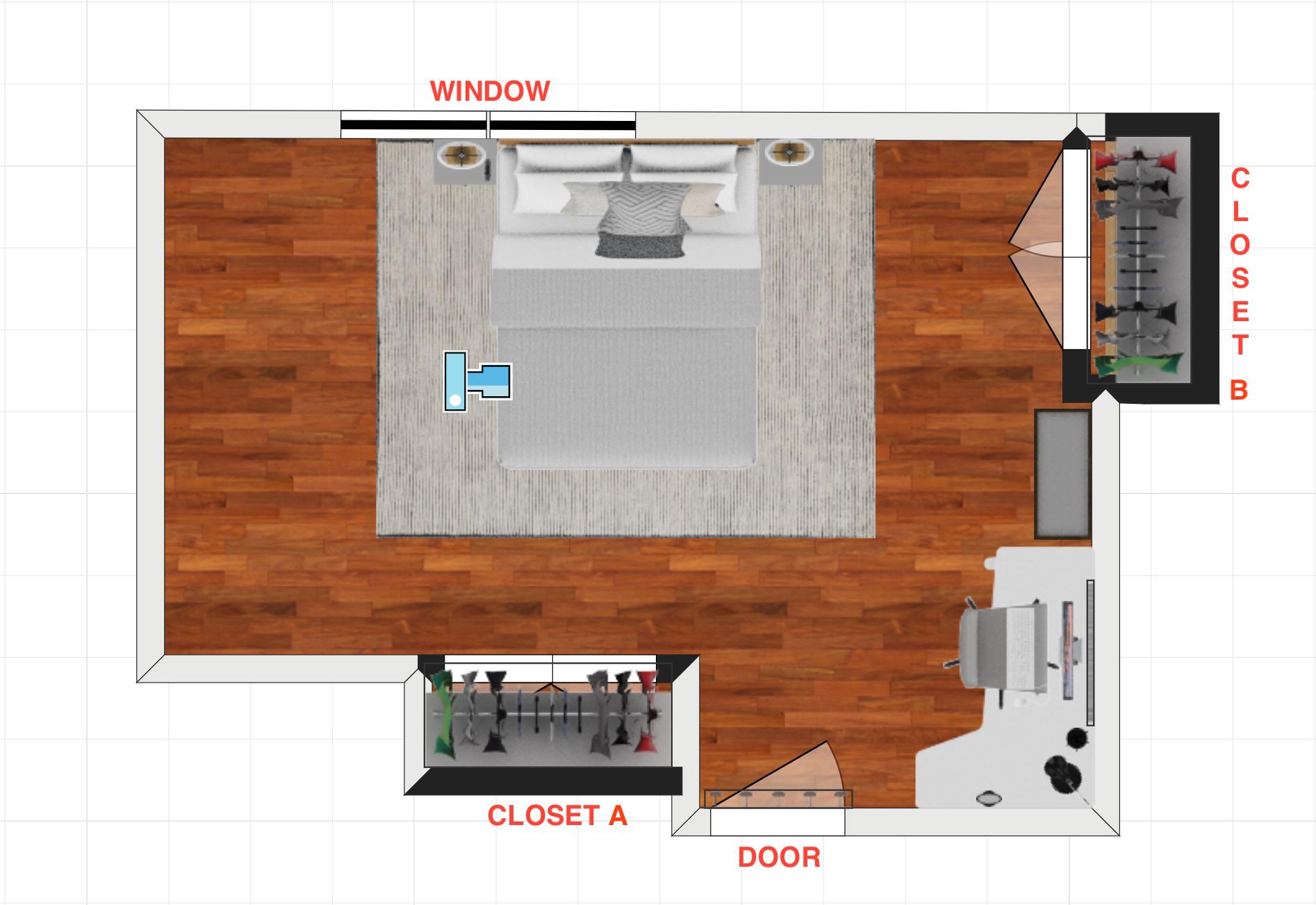 Best layout for bedroom w/ work desk and vanity desk? r/FengShui
