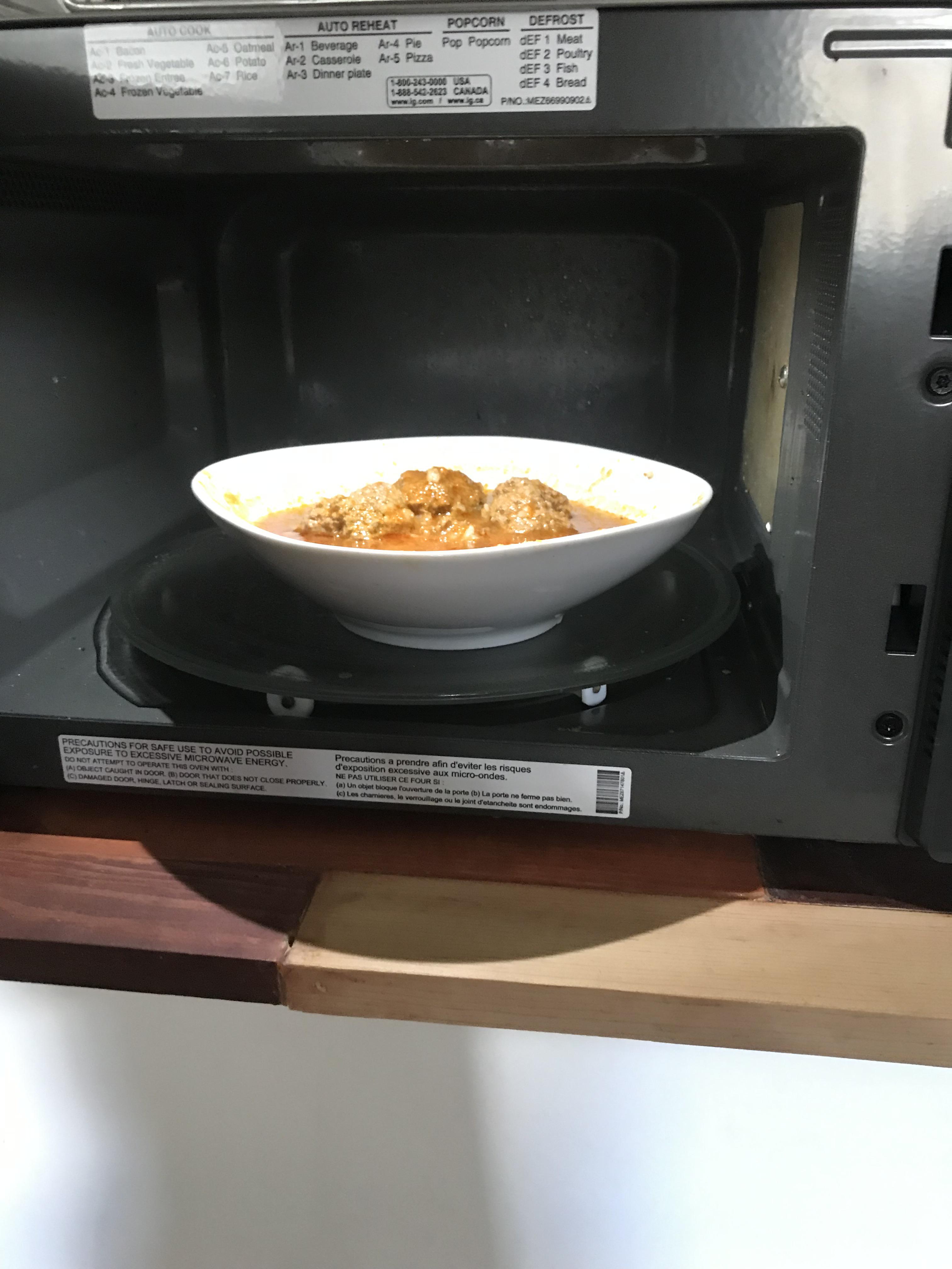 That moment when you have to reheat a piping hot plate because the