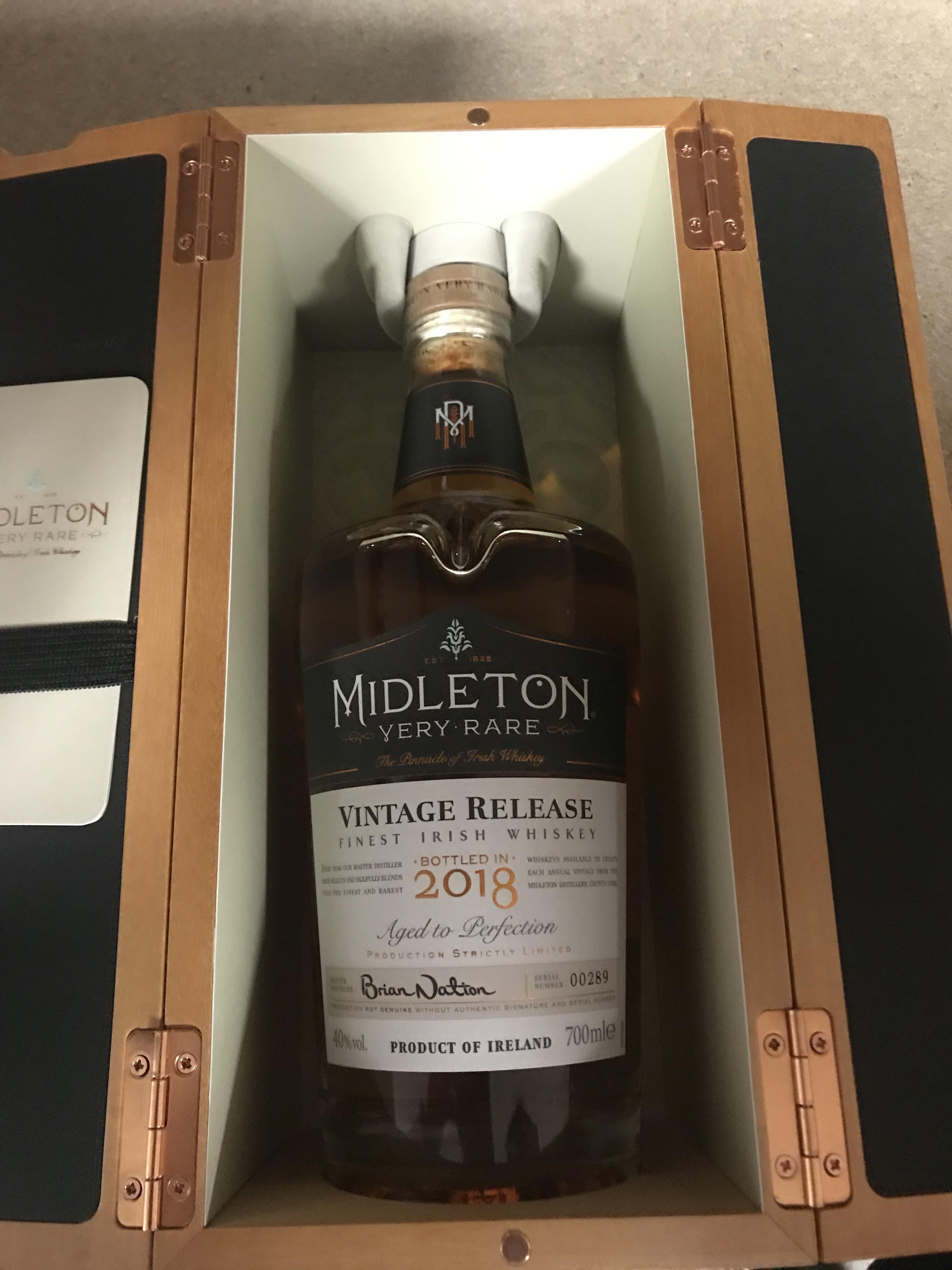 Midleton Very Rare, 2018 Vintage Release. Exquisite. whiskey