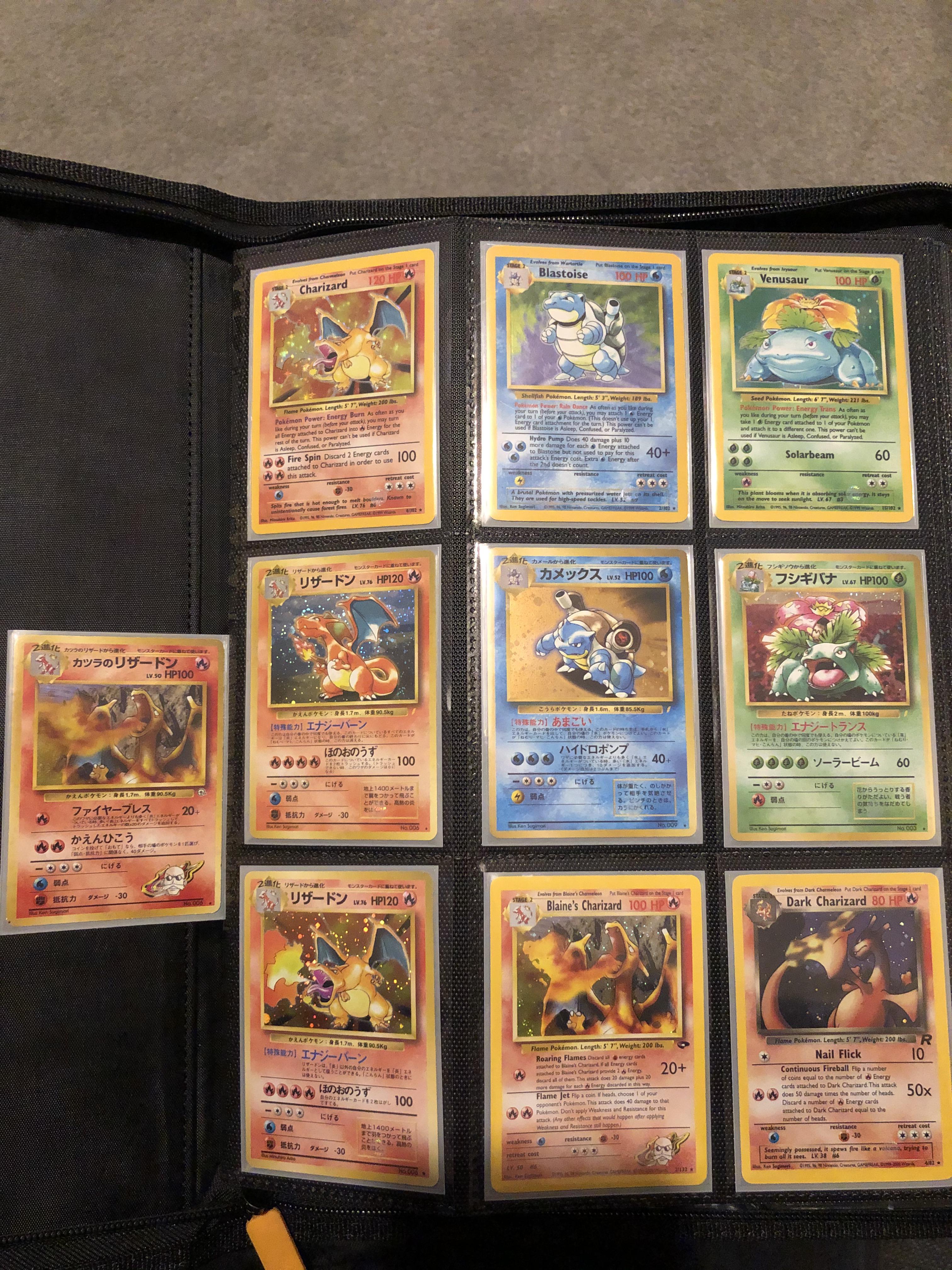 My zard collection so fat 😍😍 with a PSA 10 zard on the way and another