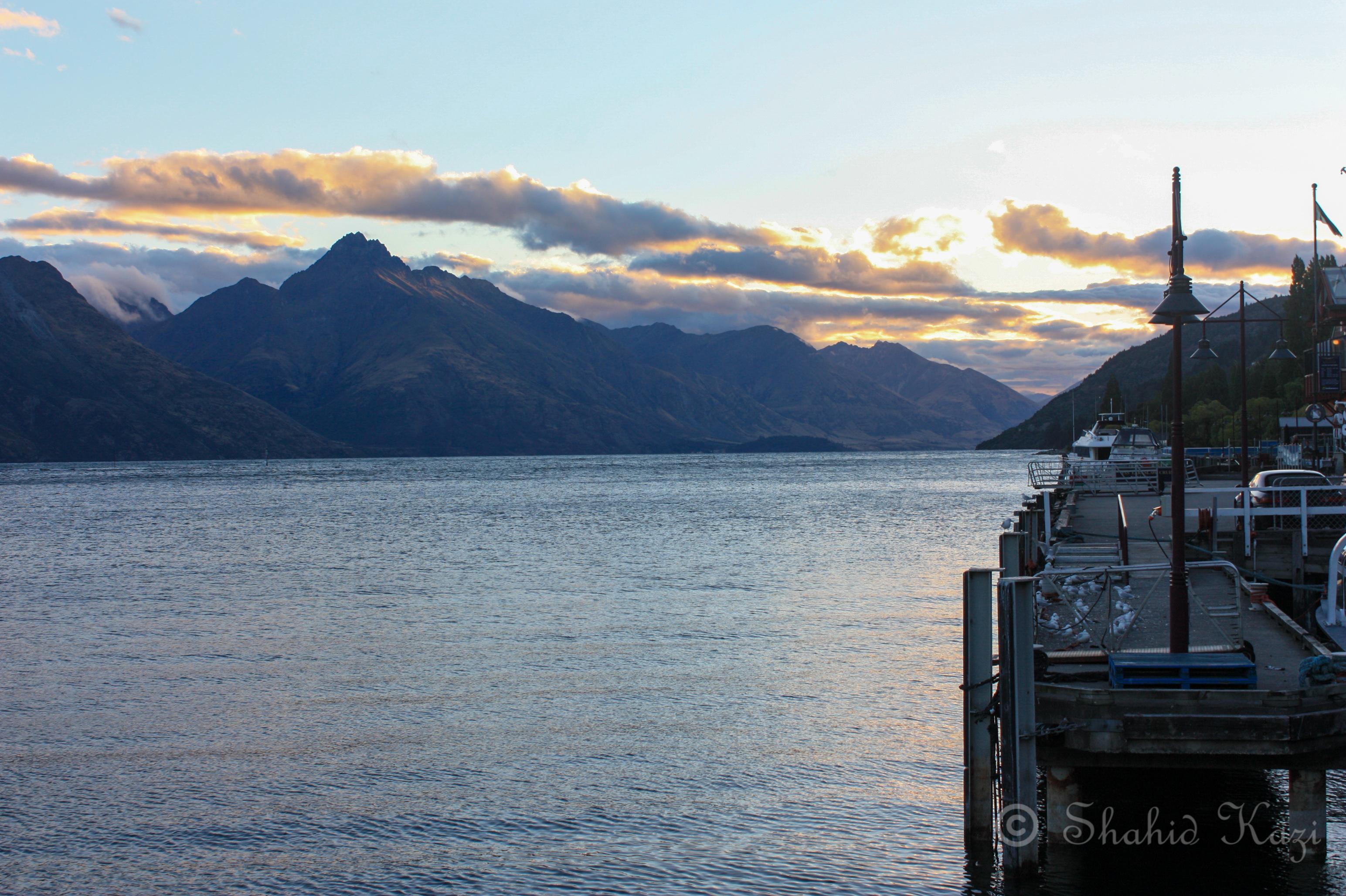 Sunset at Queenstown Pier r/photographs