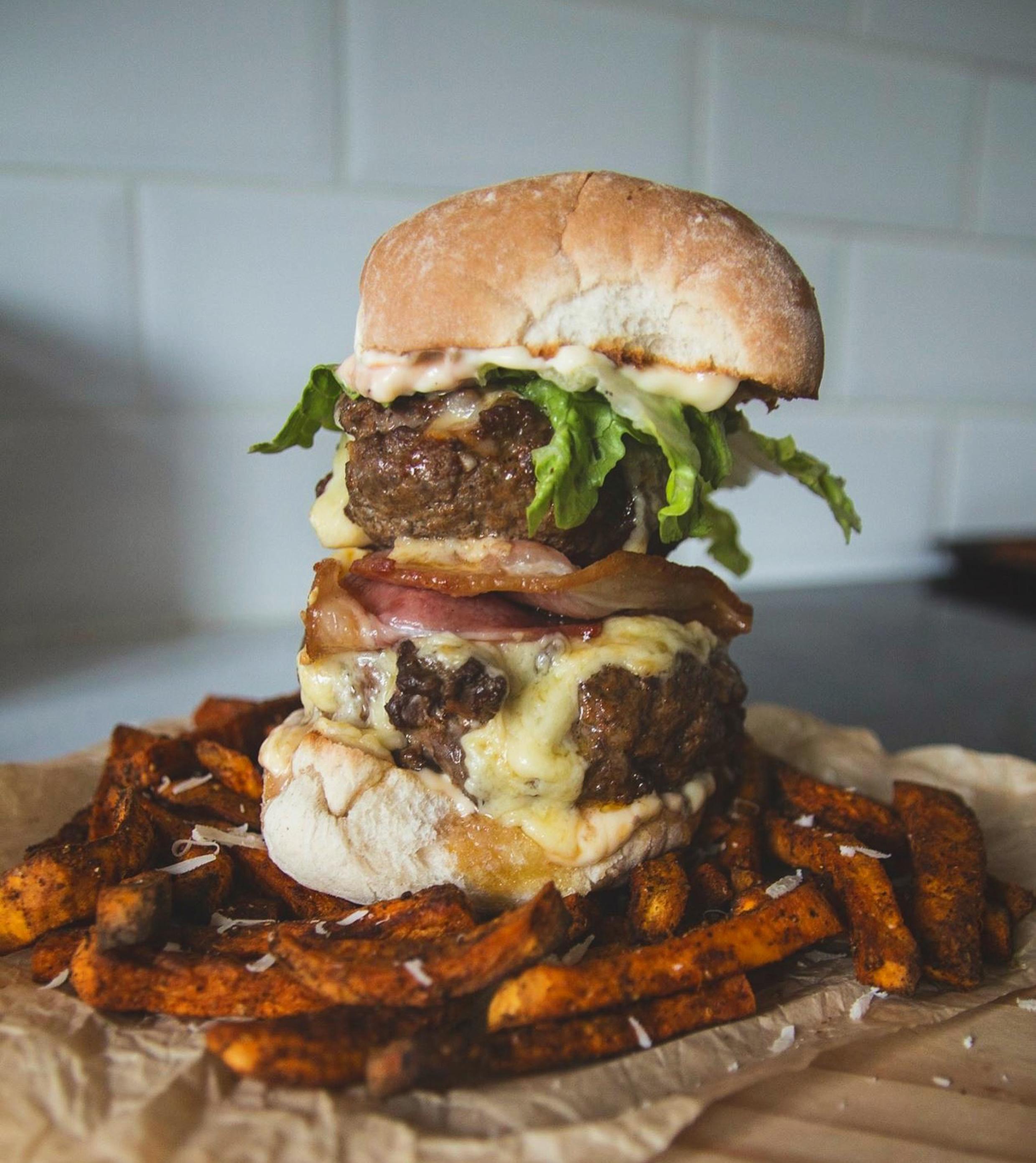 Decided to try making burgers from scratch yesterday. Lean beef with