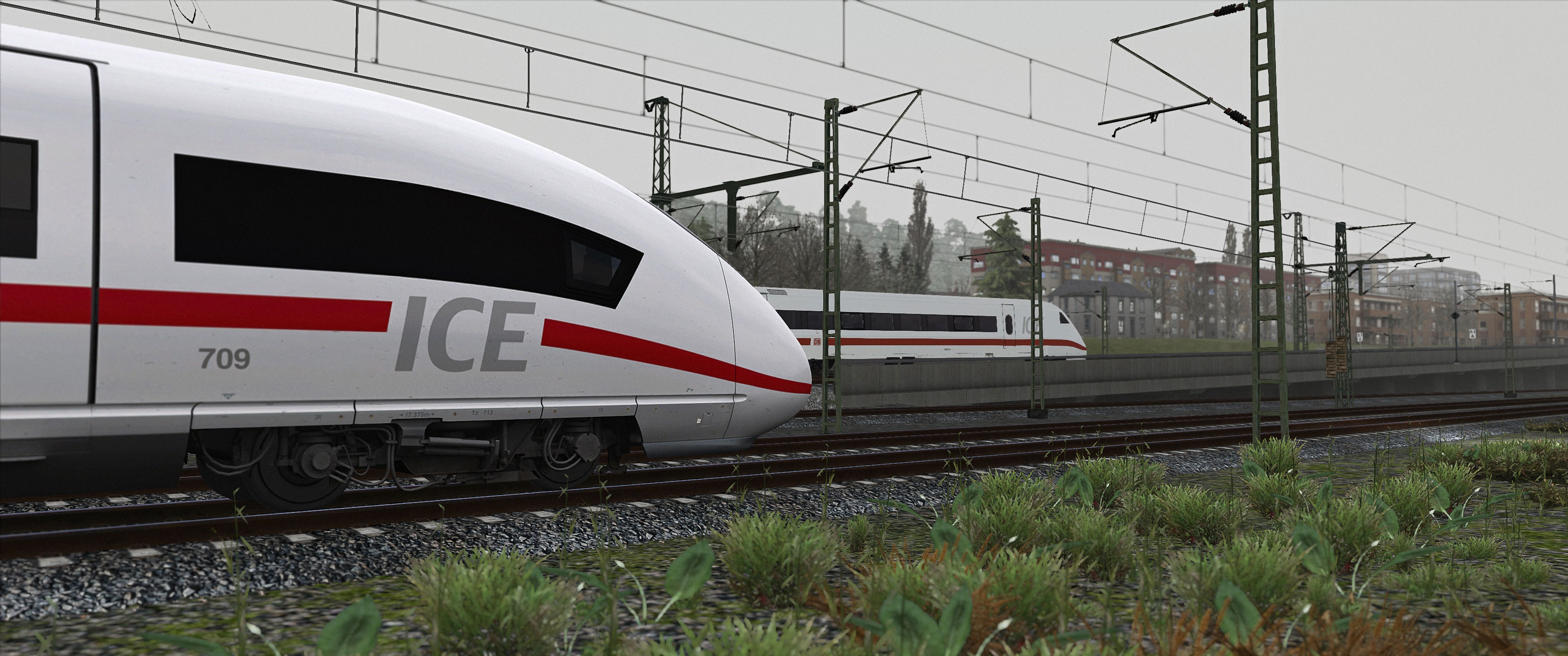 Two generations of German ICE trains meet (ICE 2 and Velaro D) r/trainsim