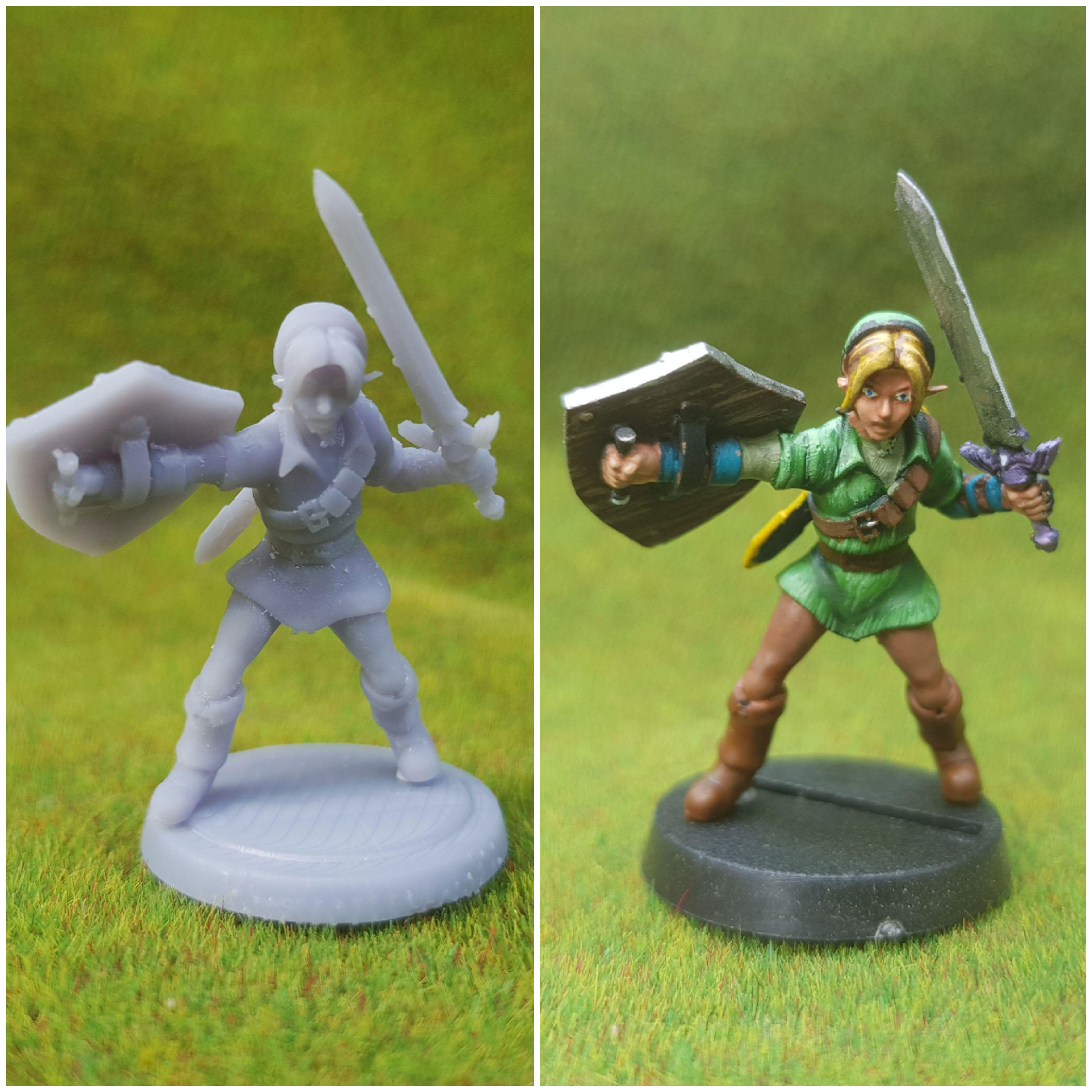 Link from the legend of Zelda finally done. Stl from Orakio Landen on