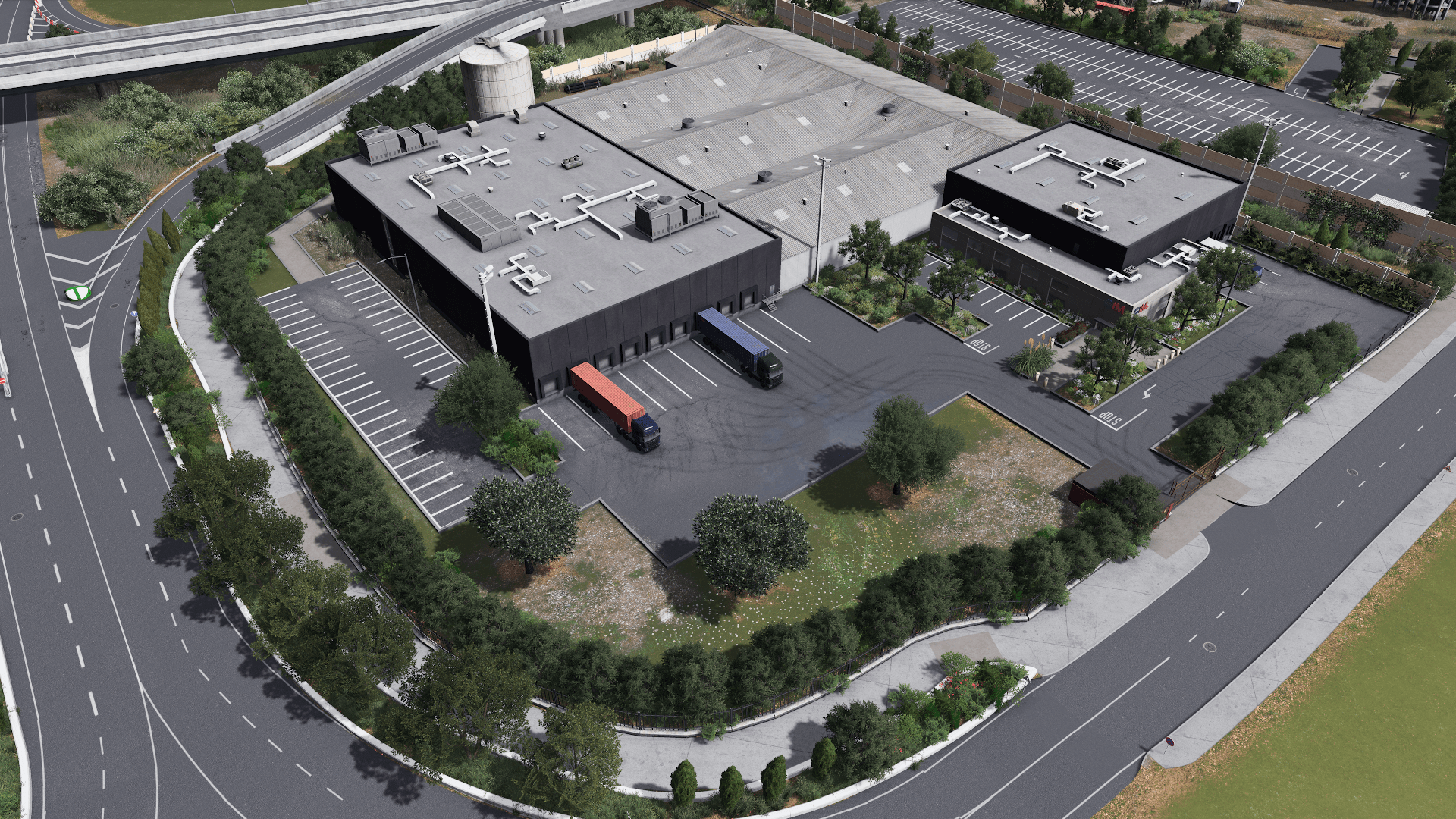 Logistics center r/CitiesSkylines