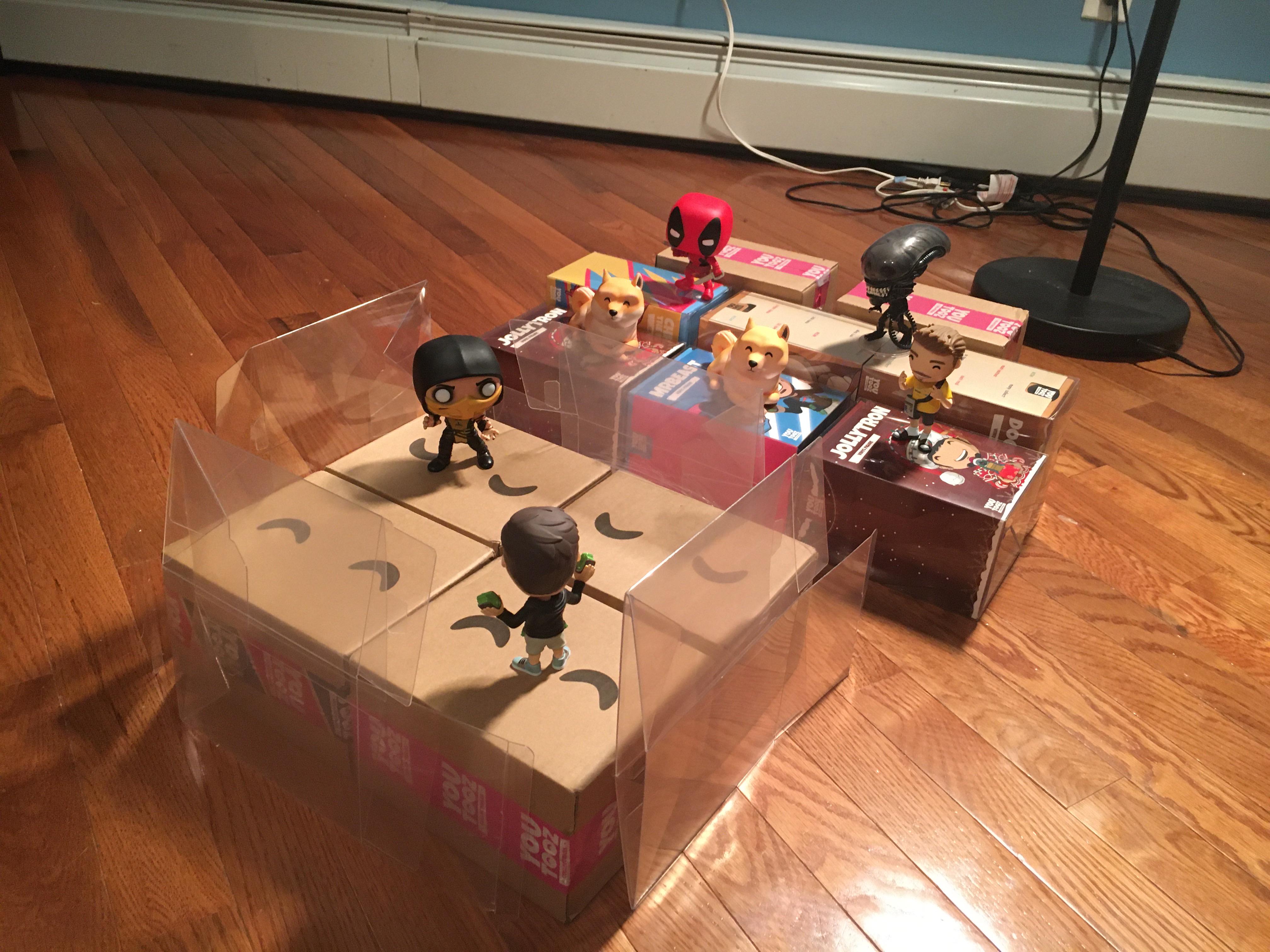 My 7DOS Day 5 Entry! One youtooz and one Funko pop in a ring made of