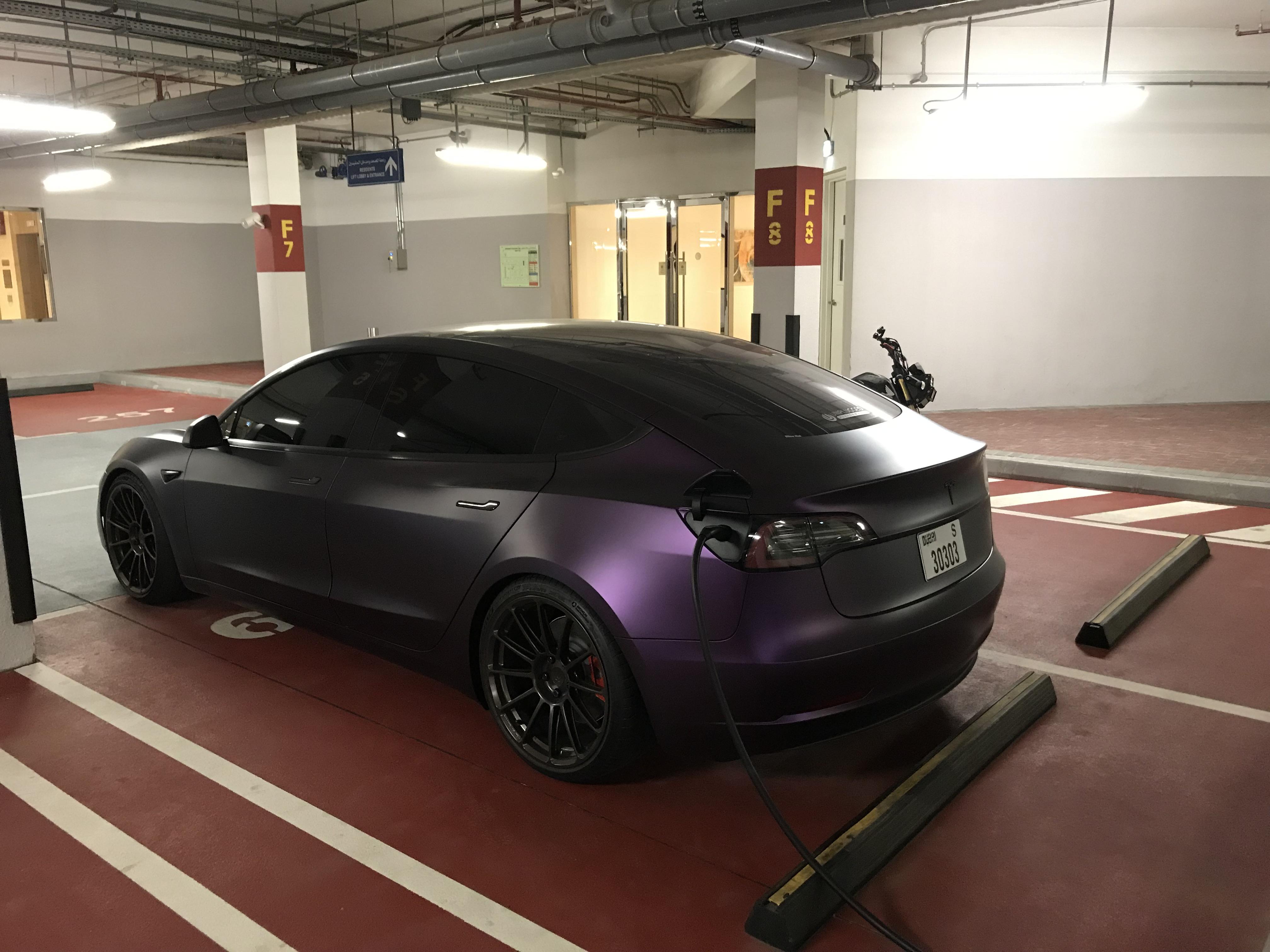 Tesla Model Y Wrap Purple kashmittourpackage