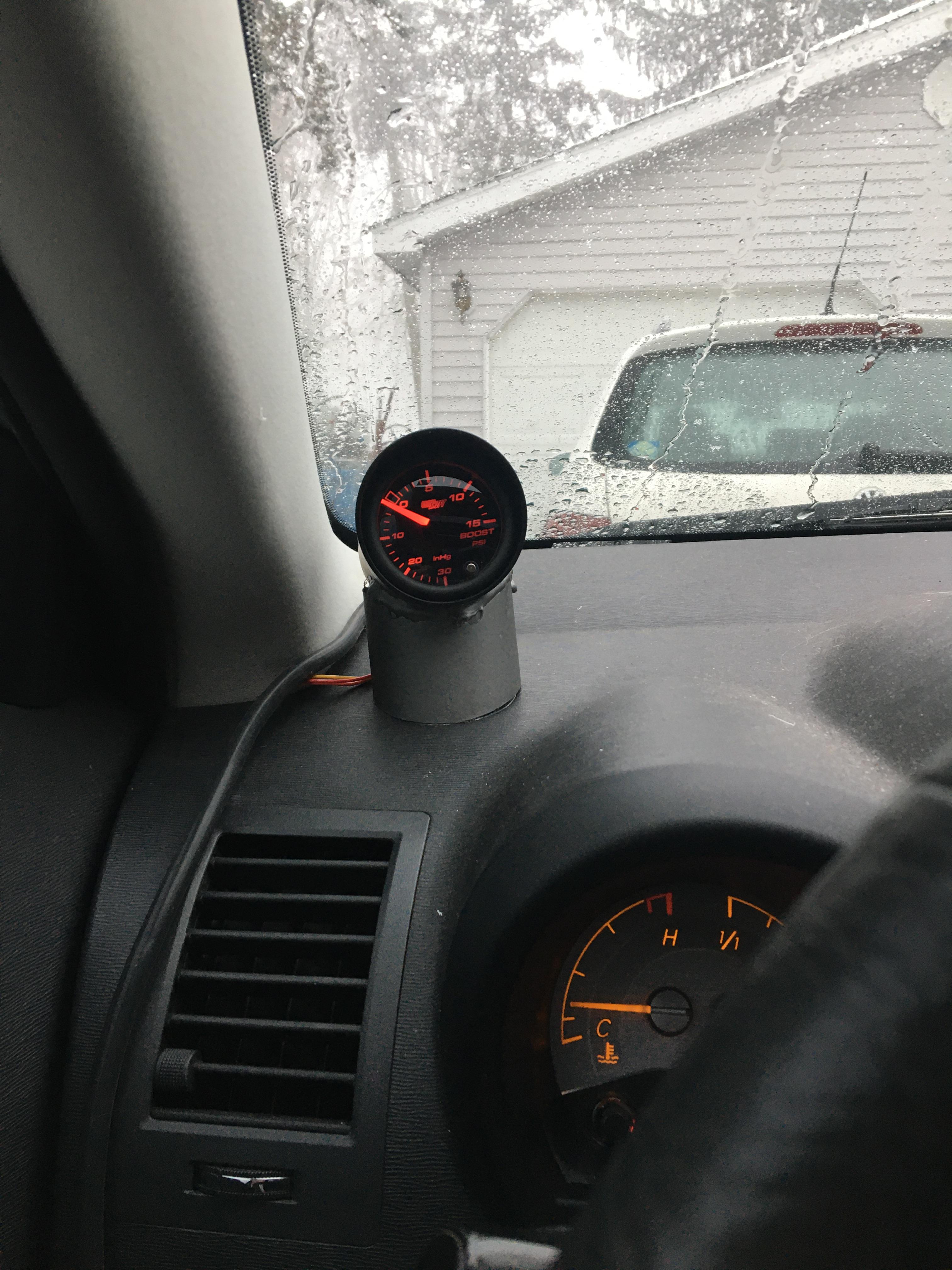 Custom boost gauge mount for my supercharged tC1 r/SciontC