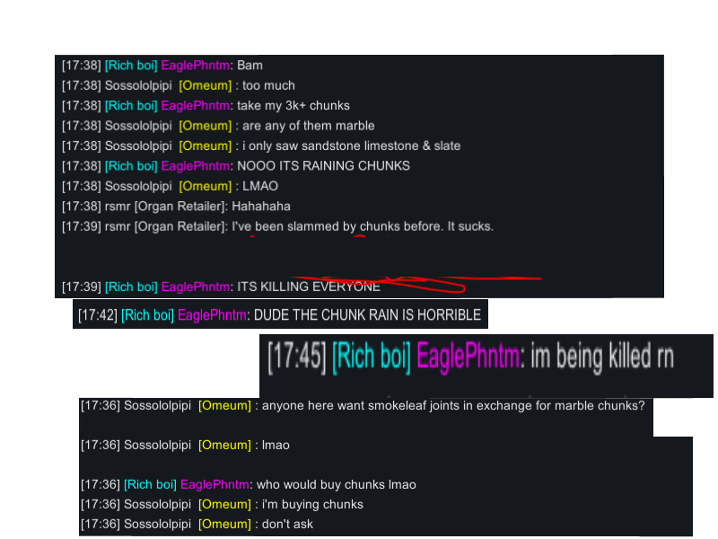 Accidentally made 3k+ chunks fall on someone else with the Phinix mod