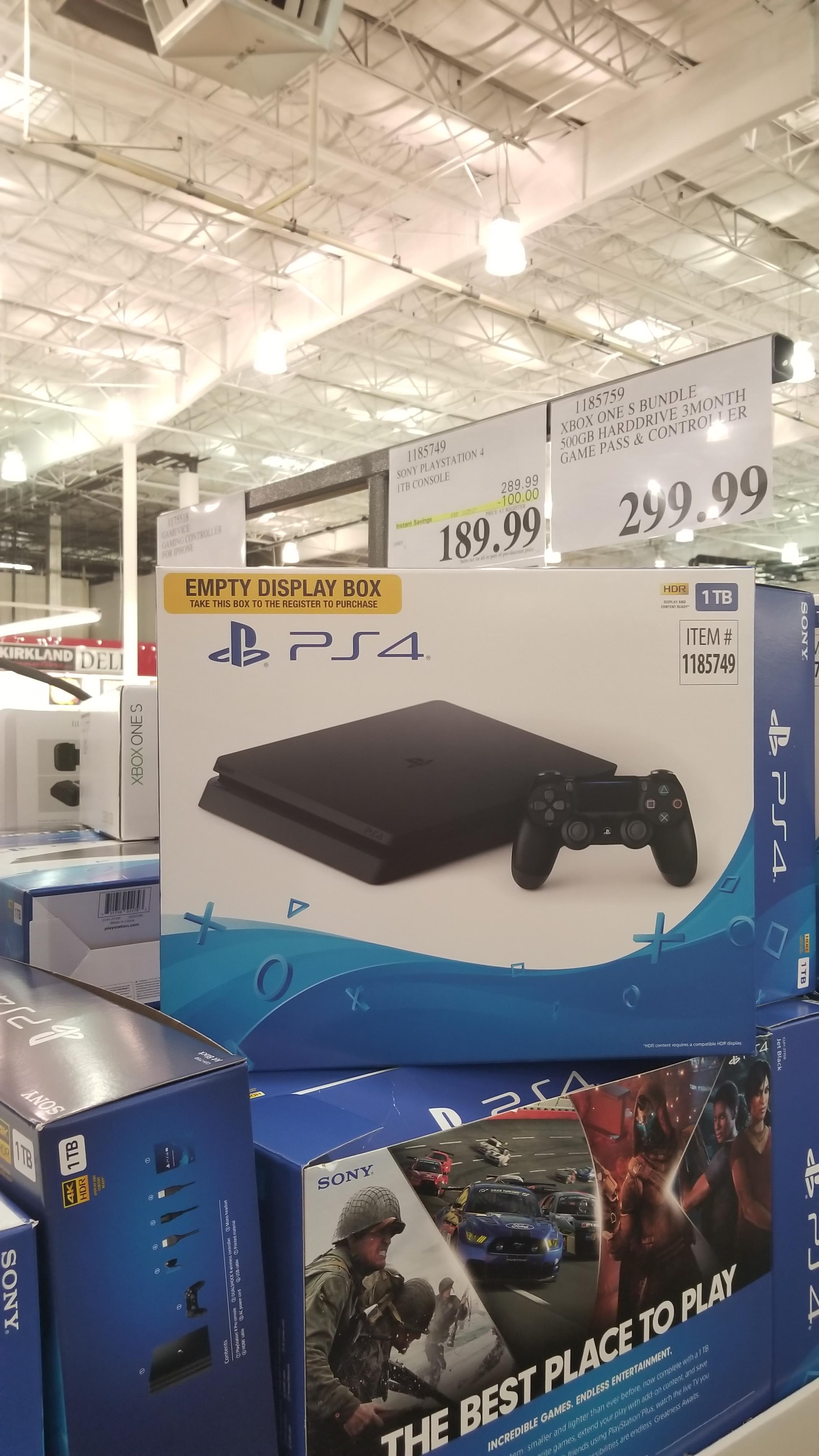 Costco has the Ps4 1Tb for 189.99 r/playstation