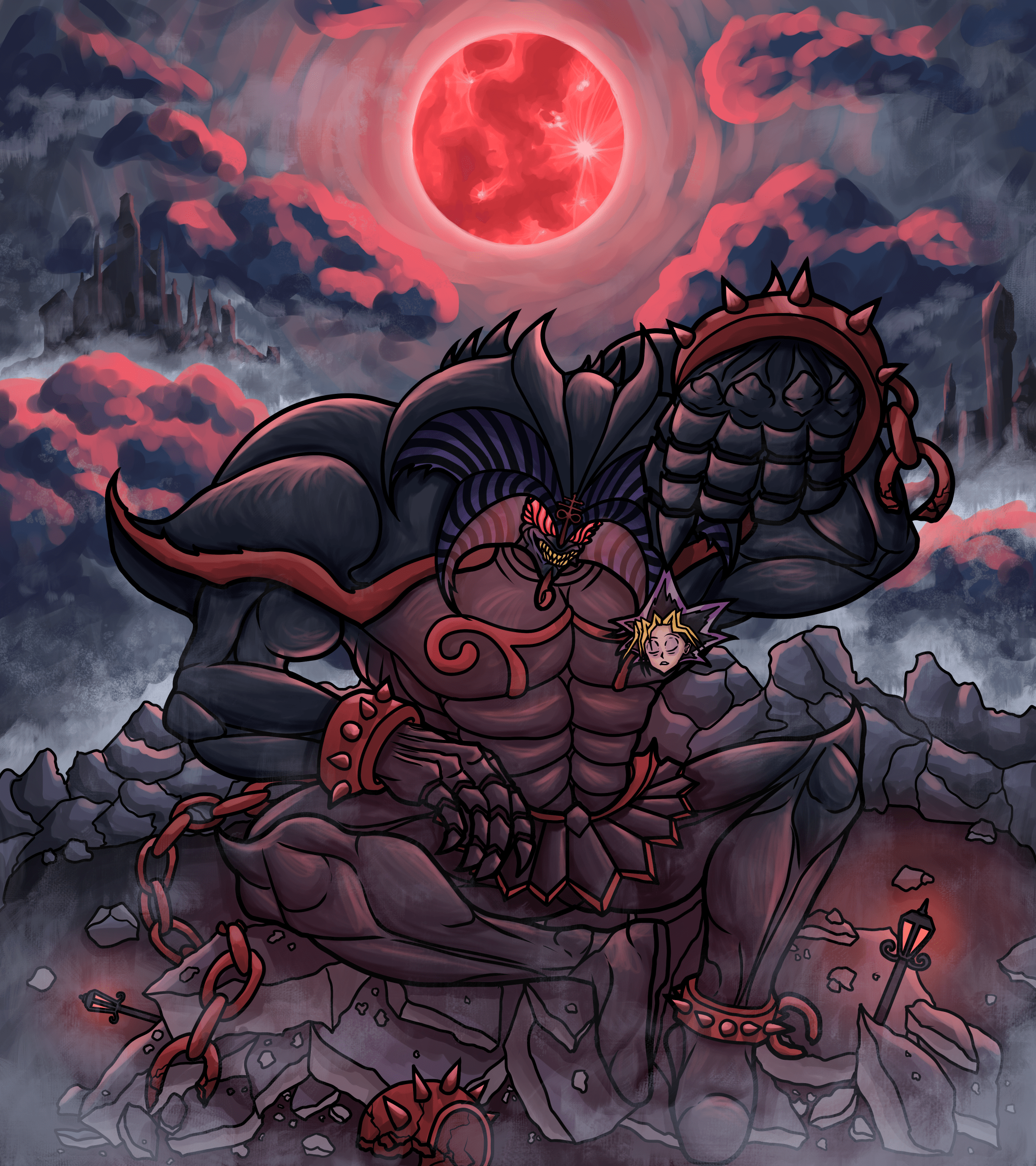 Exodia The Forbidden One As A Bloodborne Boss By me yugioh