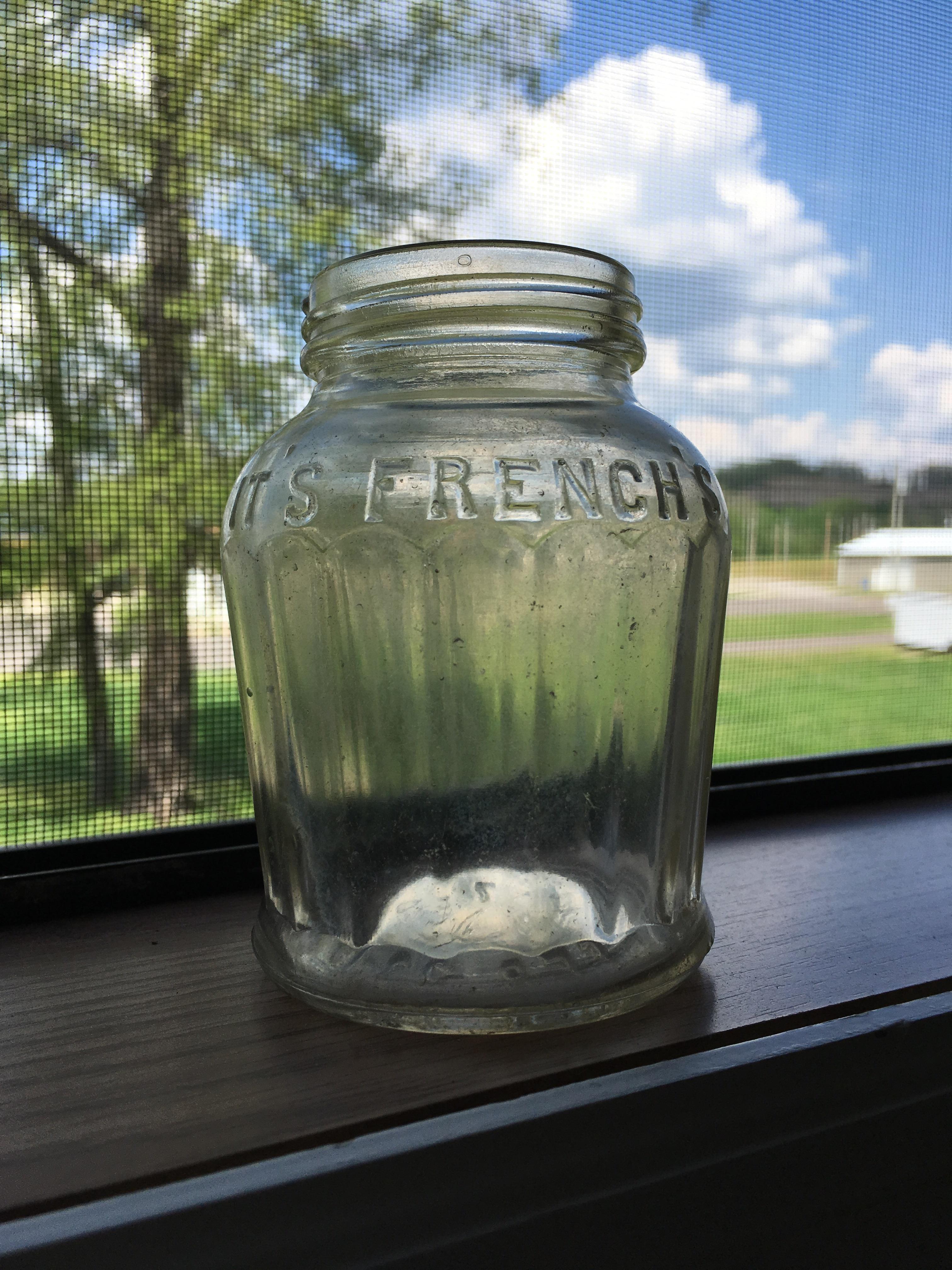It’s French’s mustard jar. Design Pat’d Feb2315 r/AntiqueBottles