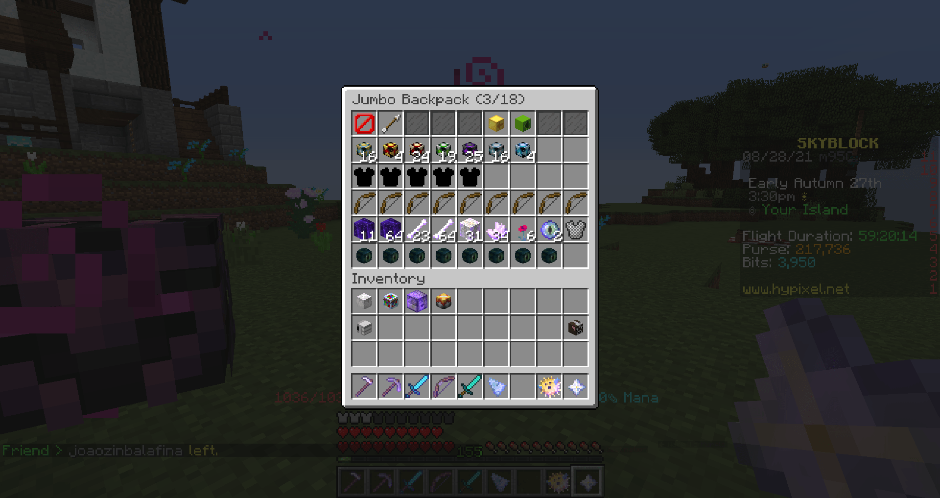 Loot from 3 days of zealot farming! (only raw products no compacting