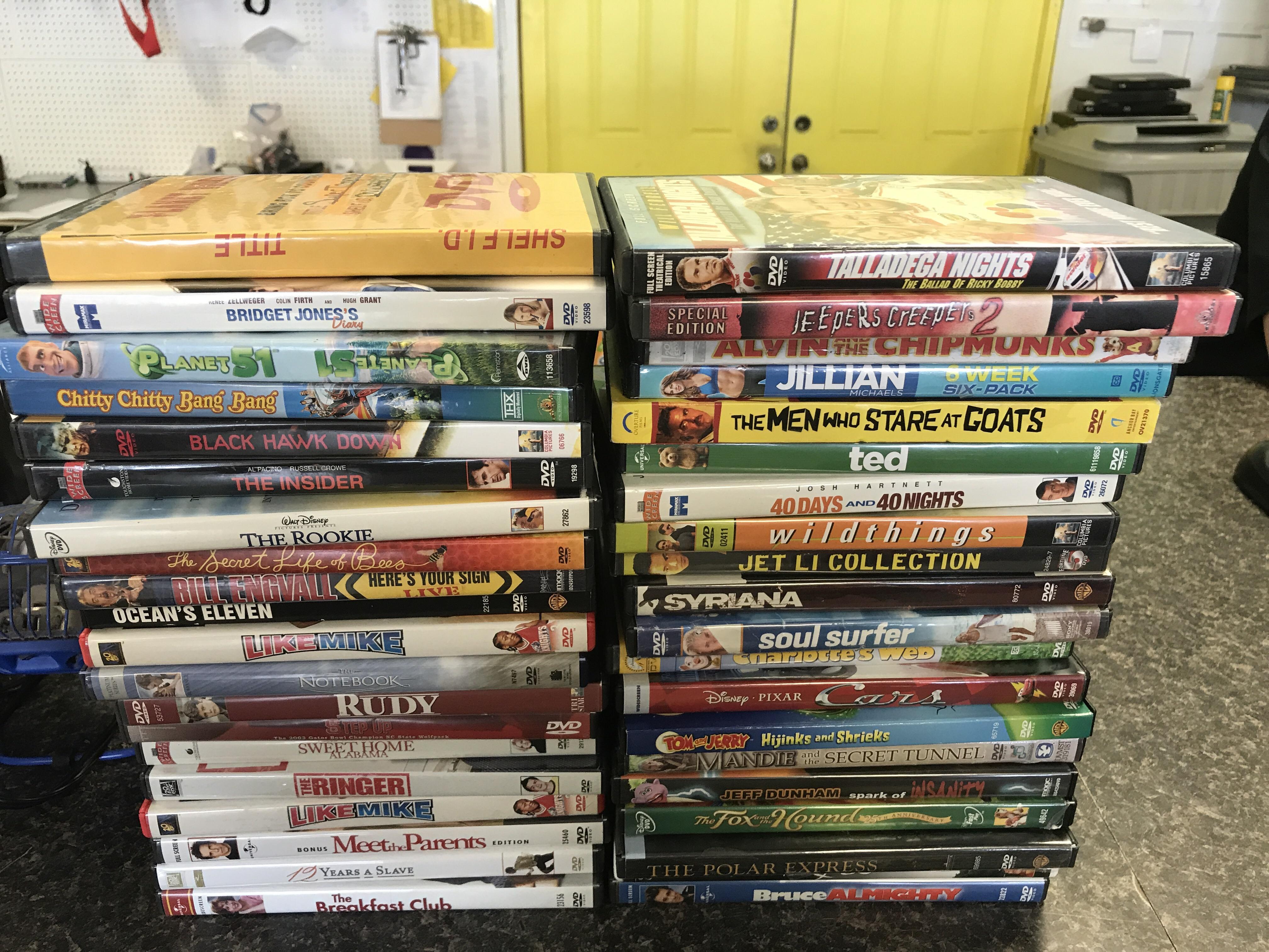 Made 7.40 selling the DVDs (Three of them were too badly damaged to