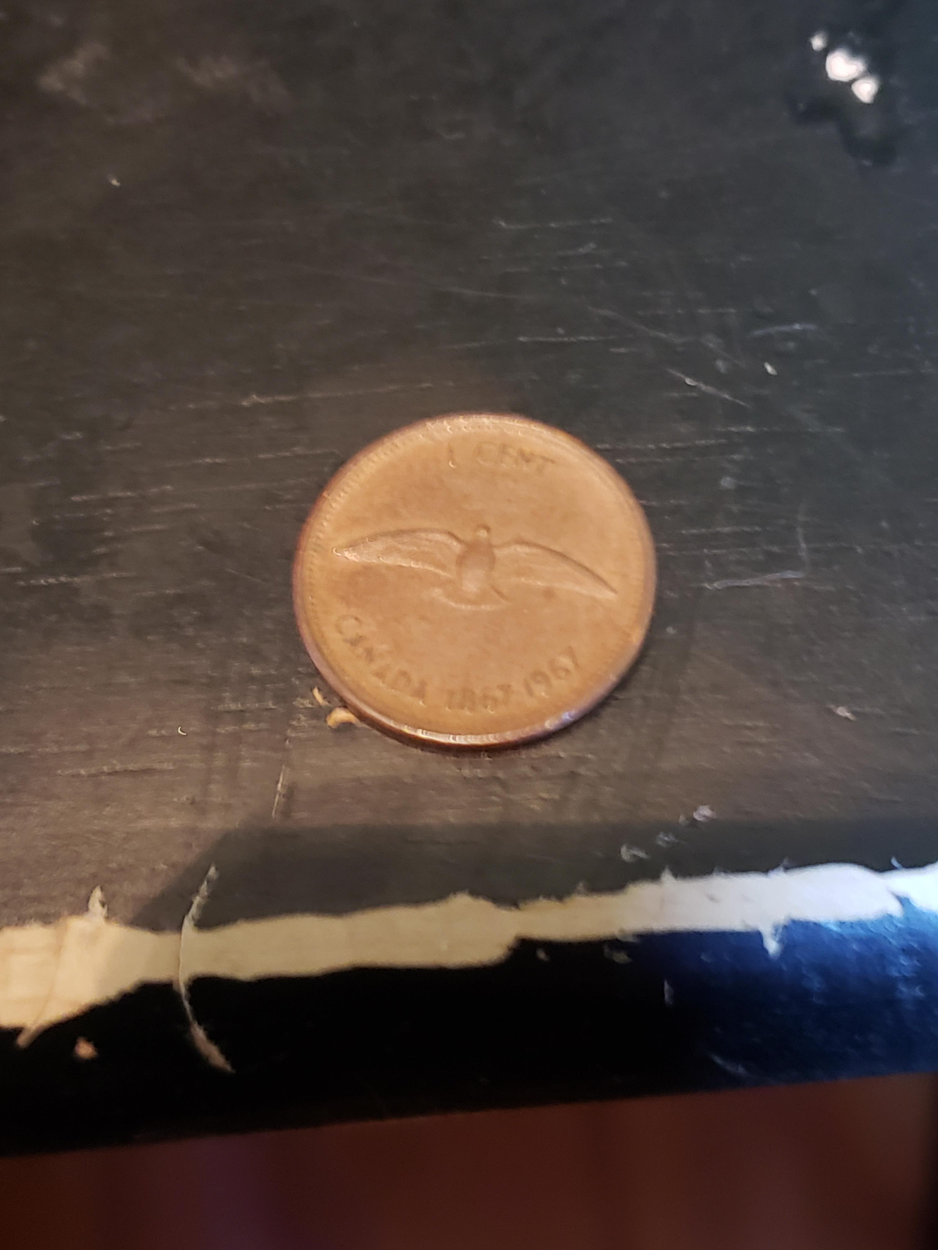 Old penny I had laying around. Saved some after they discontinued the